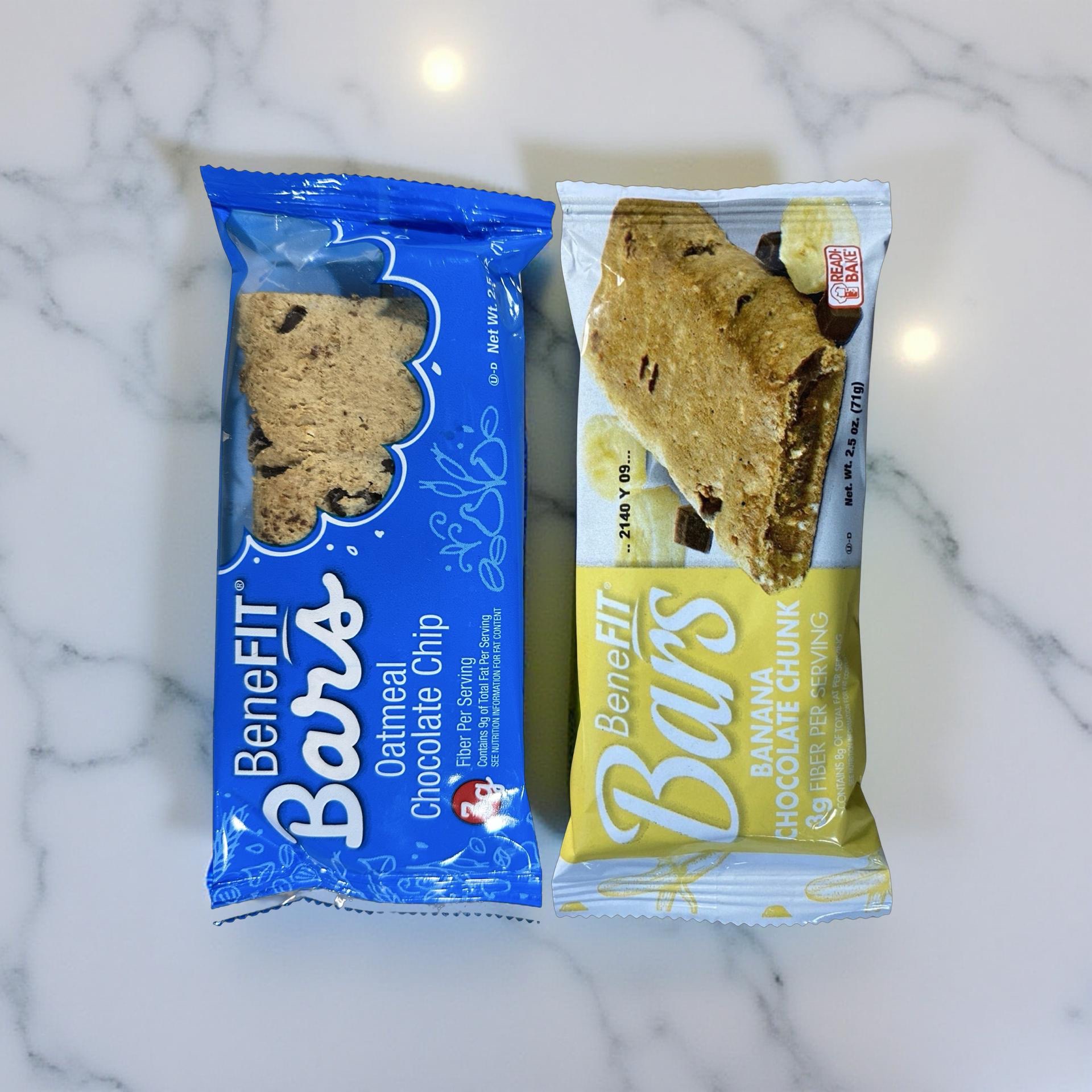 2 Flavor Benefit Bar Combo Featuring Banana Chocolate Chunk & Oatmeal Chocolate Chip 4