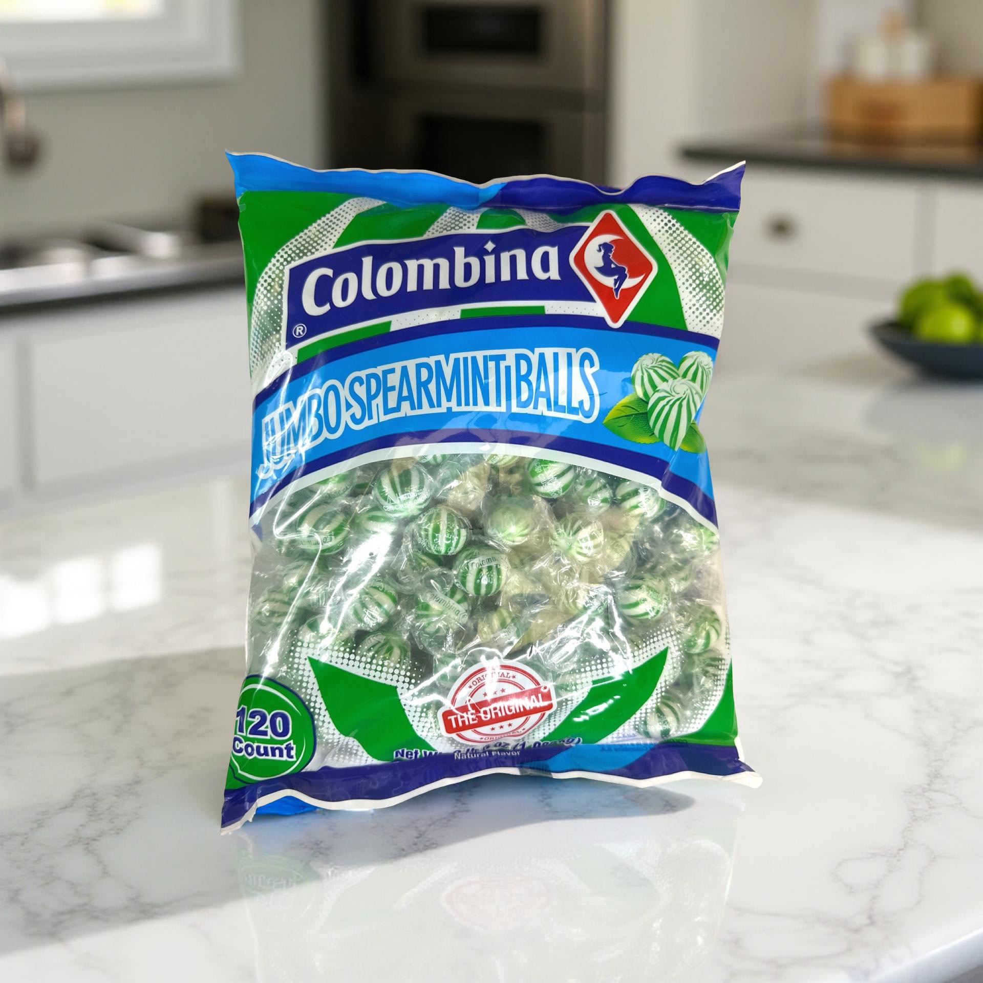 Jumbo Green Spearmint Balls Mint Candy, 120 Count Bulk Pack, 2lb 6oz 3