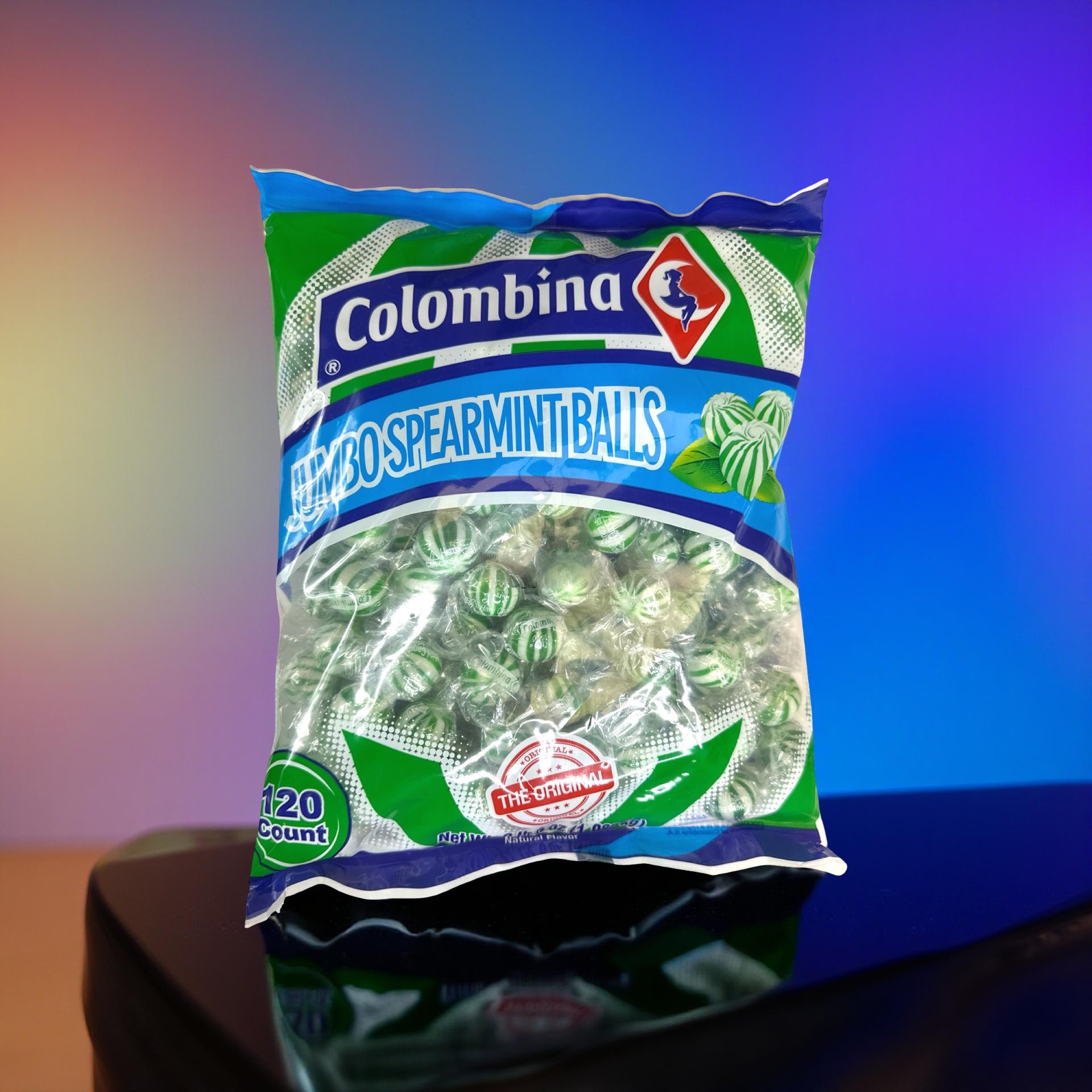 Jumbo Green Spearmint Balls Mint Candy, 120 Count Bulk Pack, 2lb 6oz 5