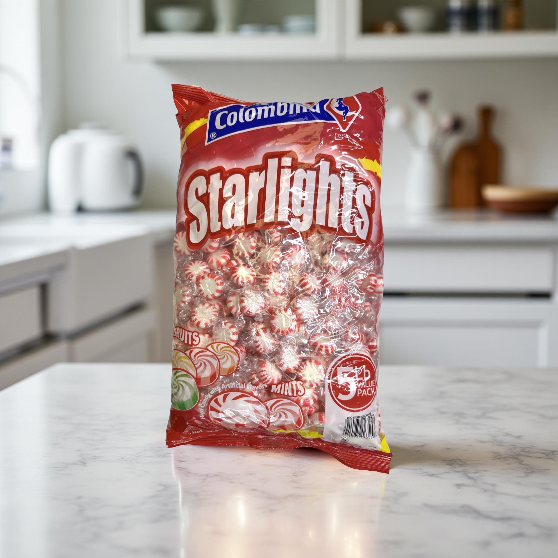 Red Starlights Peppermint Mints Candy, Bulk 5 lb Bag 3