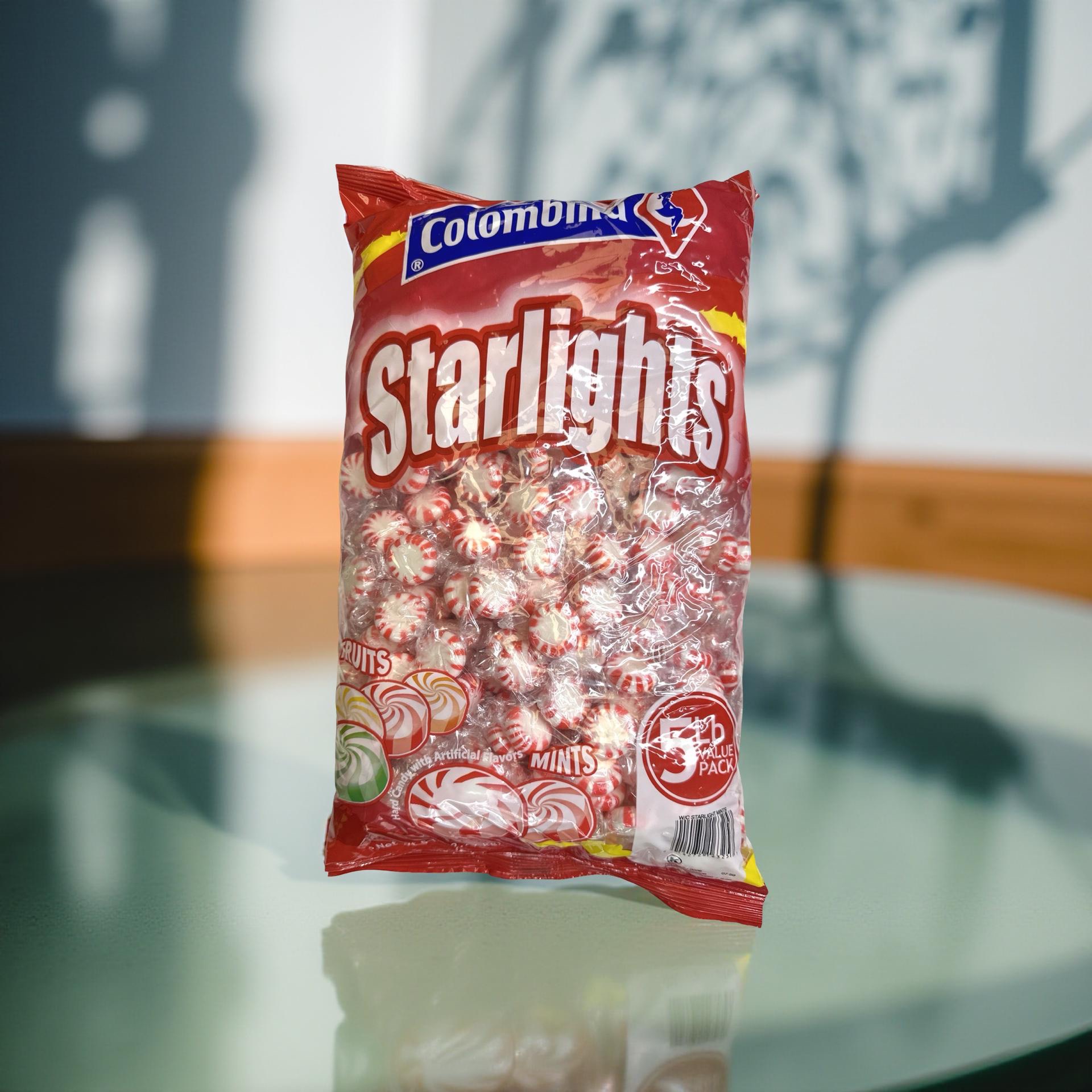 Red Starlights Peppermint Mints Candy, Bulk 5 lb Bag 6