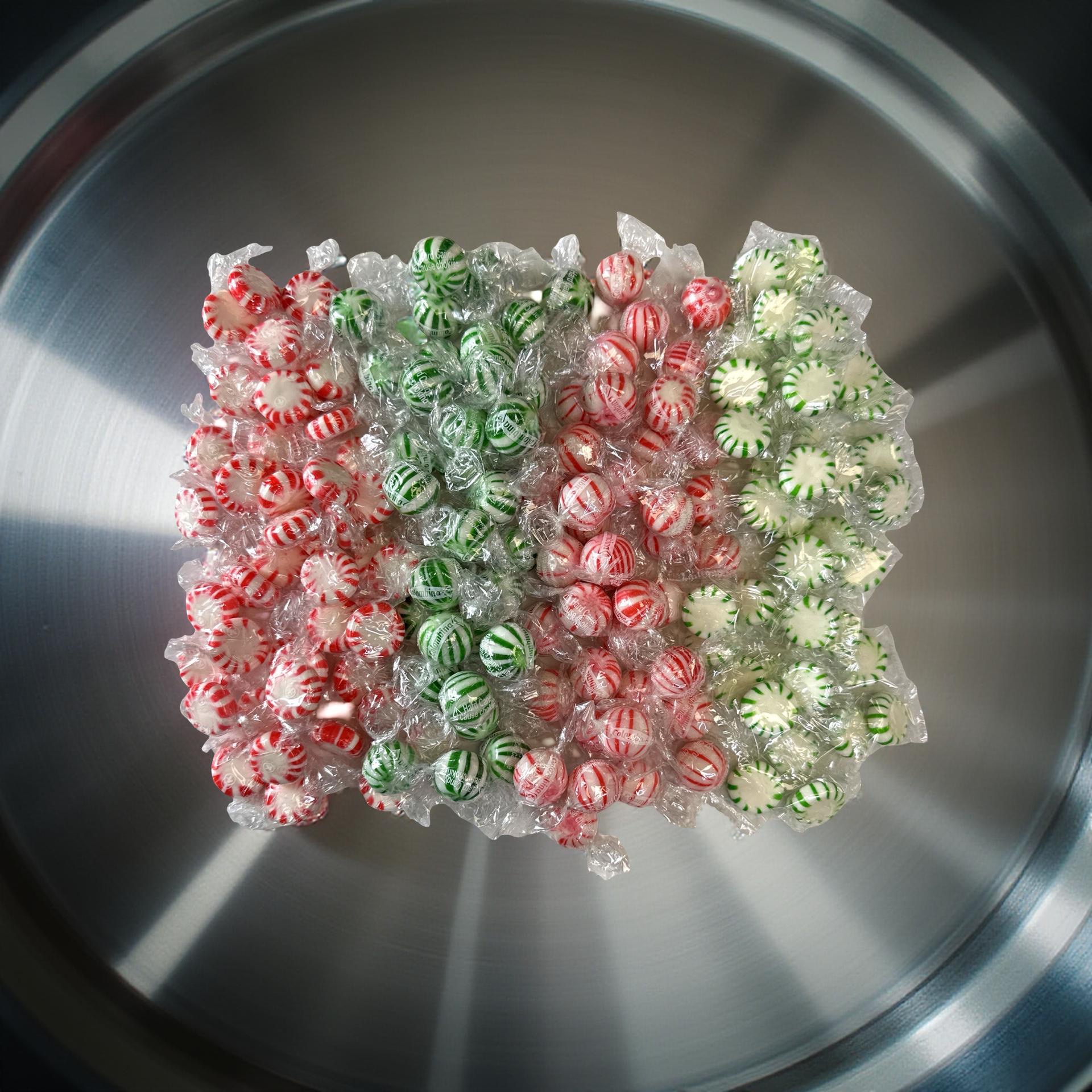 Mint Medley Includes: Red Peppermint and Green Spearmint Starlights and Jumbo Balls Mint Candy, 4 Different Kinds, 2 lbs Total 5