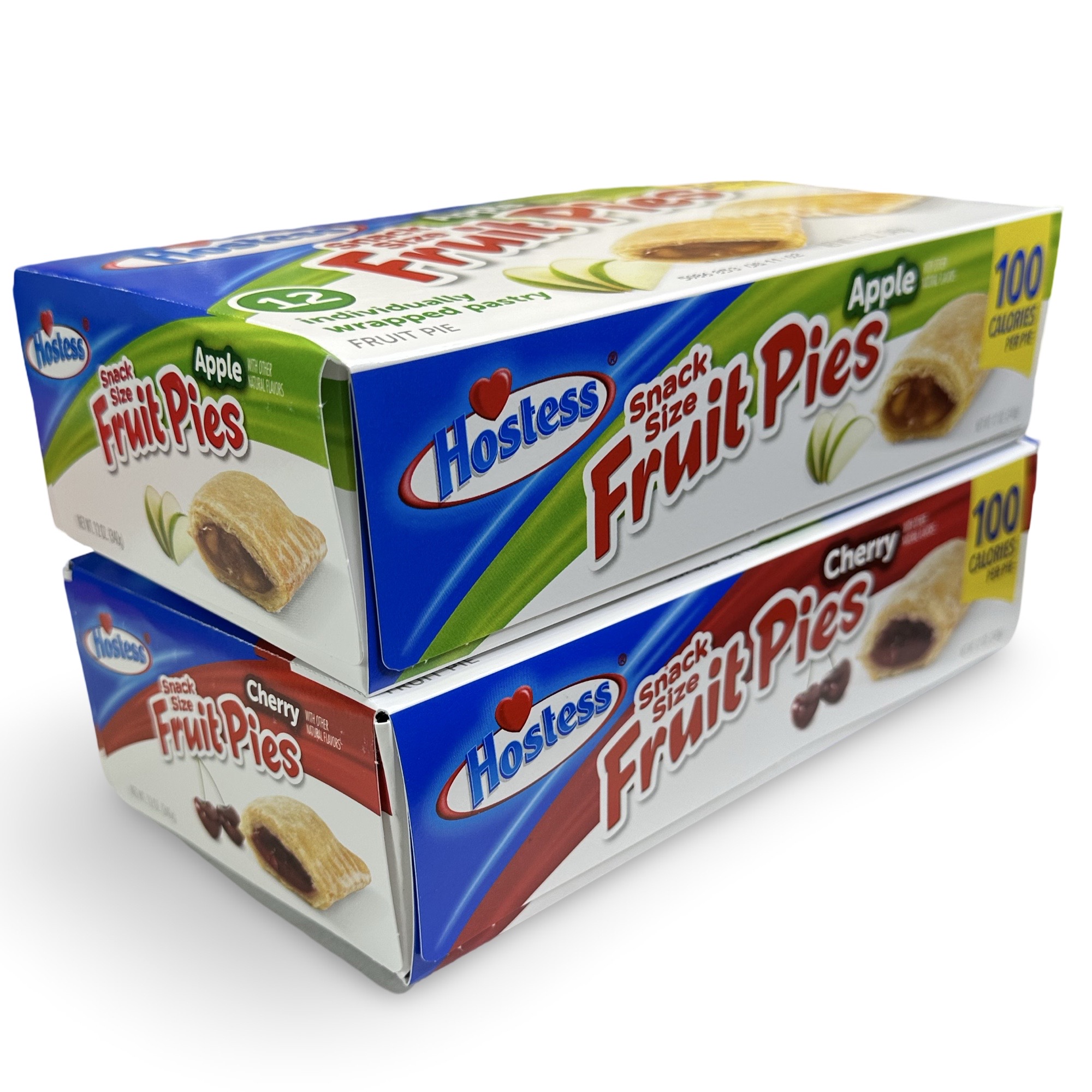 Hostess Snack Size 100 Calorie Mini Fruit Pies | Four 12 Ct Boxes | Apple & Cherry Combo | 48 Total Pies 2