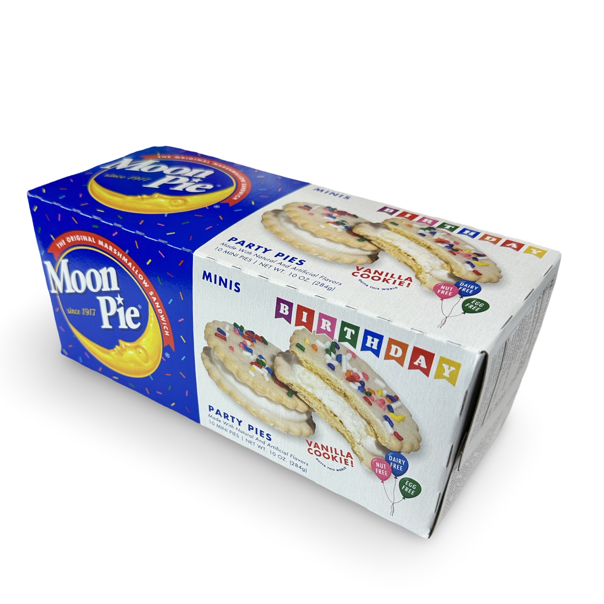 Moon Pie Mini Birthday Cake Vanilla Cookie Party Pies, 2 Boxes, 10 Per Box (20 Total) 7