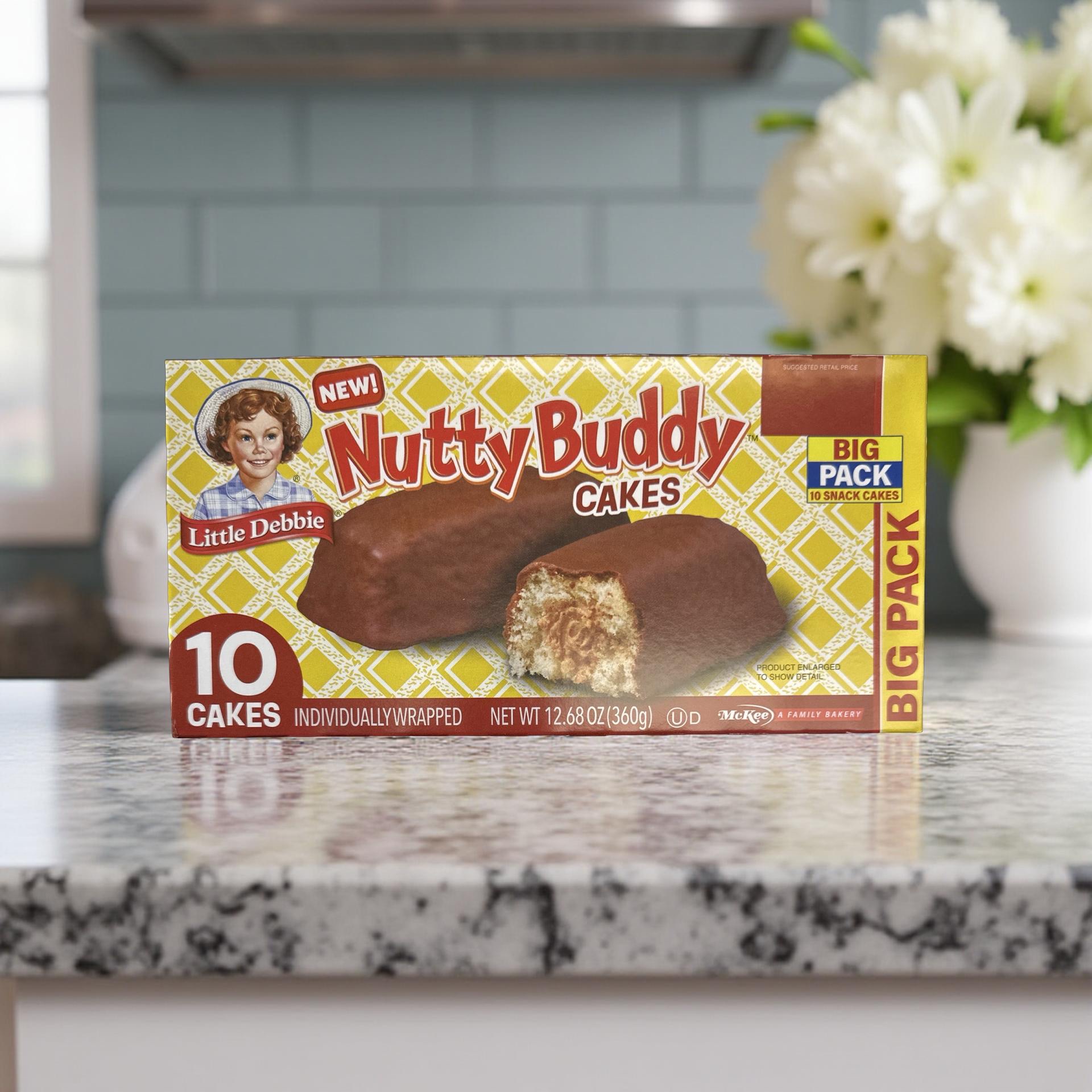 Little Debbie Nutty Buddy Peanut Butter Cakes, Family Pack 3
