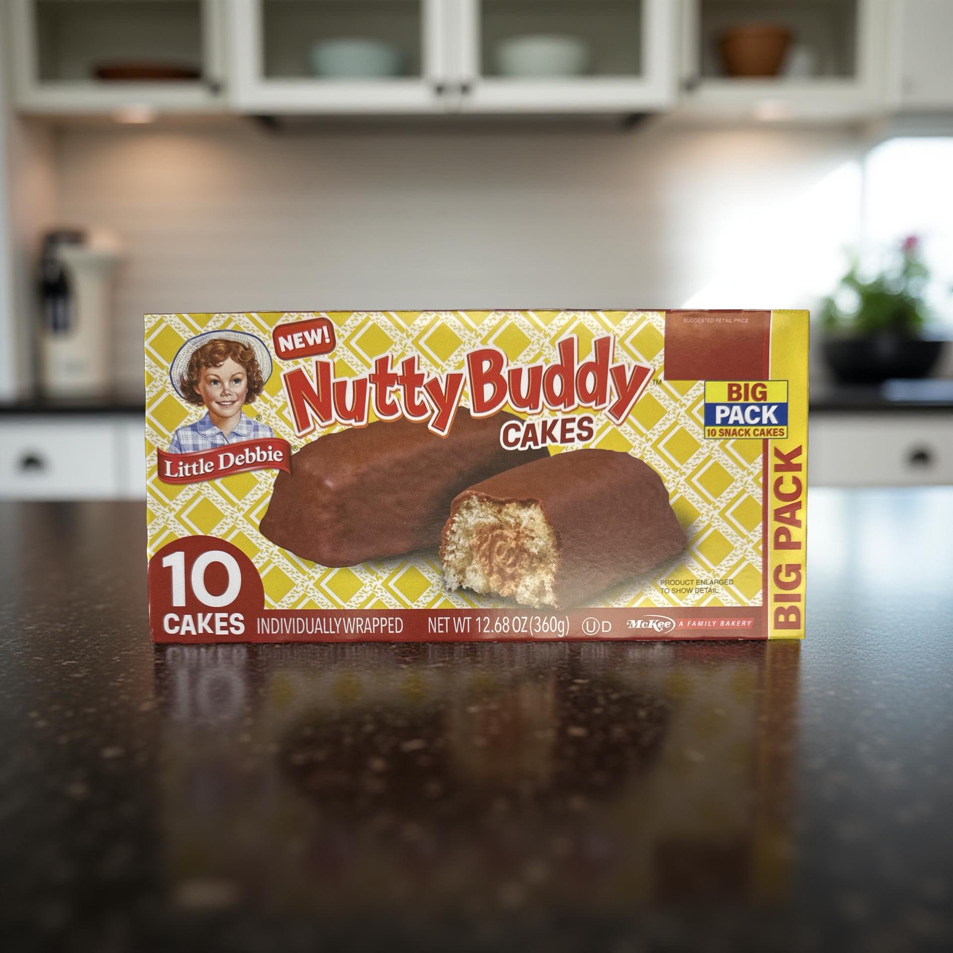 Little Debbie Nutty Buddy Peanut Butter Cakes, Family Pack 5