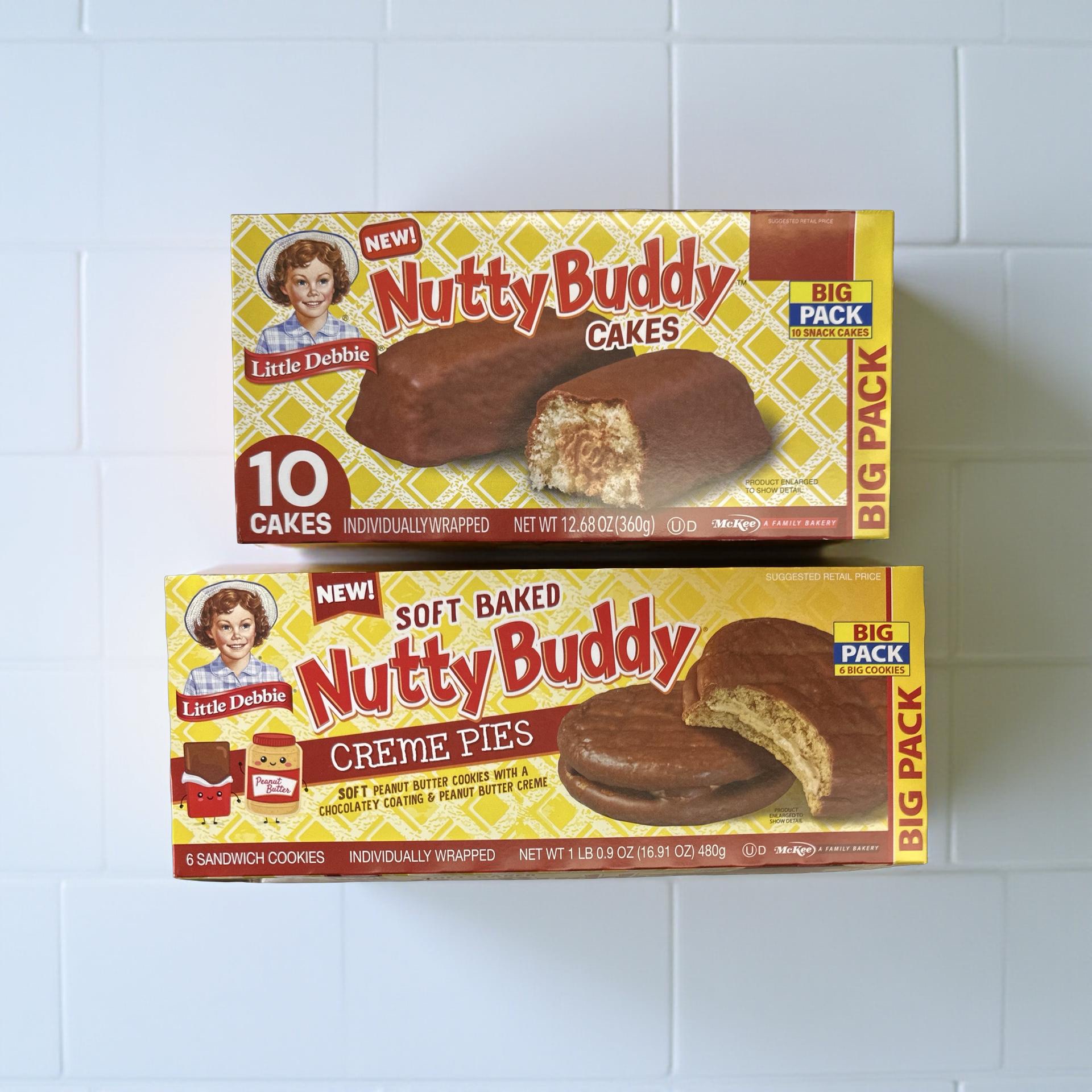 Little Debbie Nutty Buddy Cakes and Peanut Butter Cream Pies Combo Pack, 2 Boxes 3