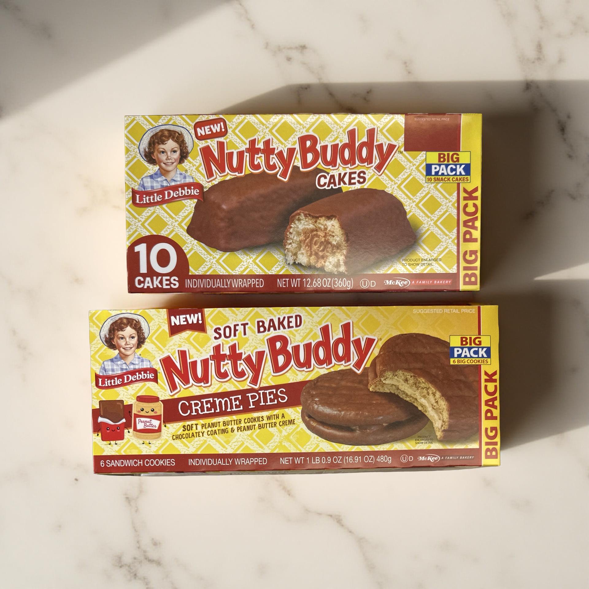 Little Debbie Nutty Buddy Cakes and Peanut Butter Cream Pies Combo Pack, 2 Boxes 5