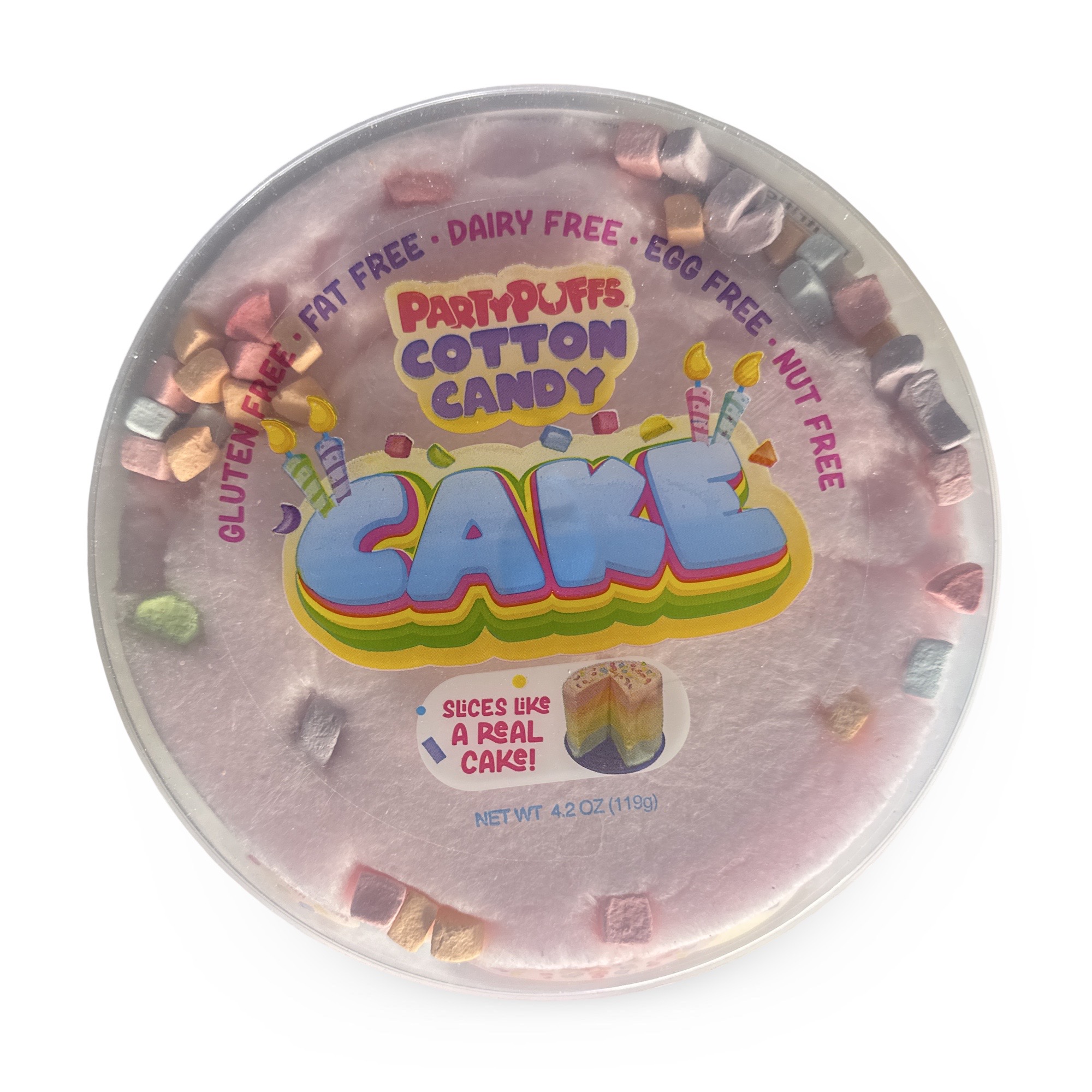 Cotton Candy Cake With Marshmallow Bits, Strawberry, Green Apple, Blue Raspberry and Lemon 2