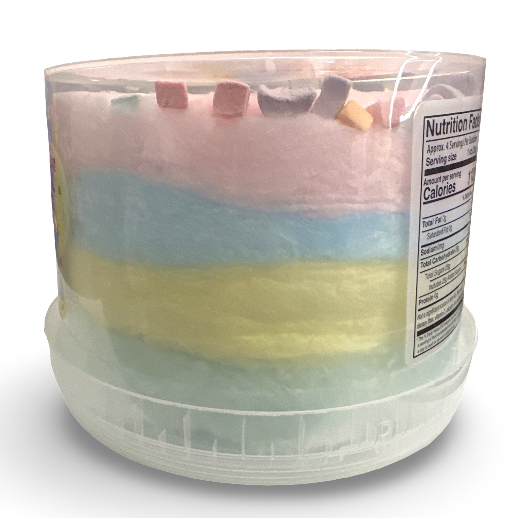 Cotton Candy Cake With Marshmallow Bits, Strawberry, Green Apple, Blue Raspberry and Lemon 4