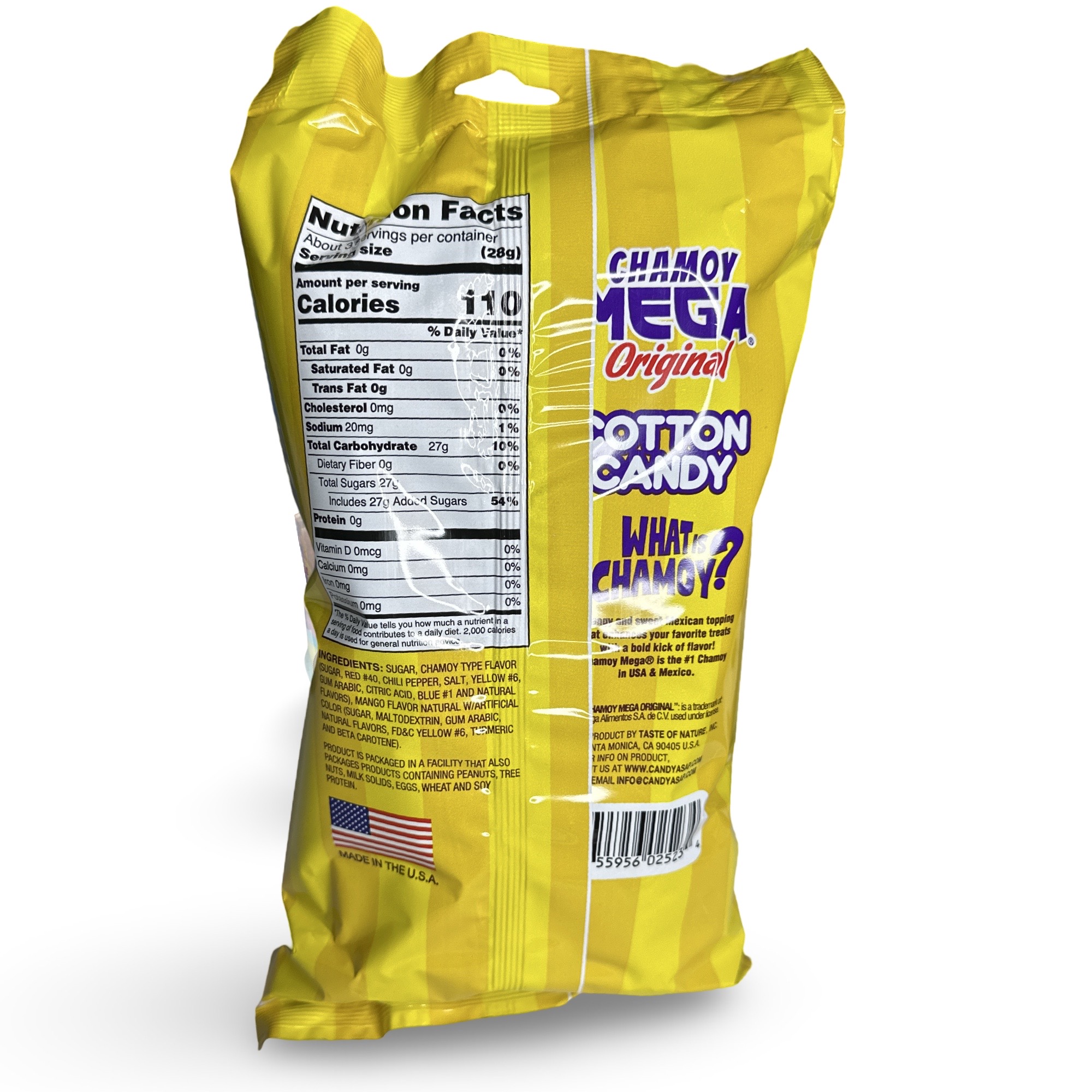 Mango Chamoy Cotton Candy, 2x Full Size 3.1 oz. Bags 2