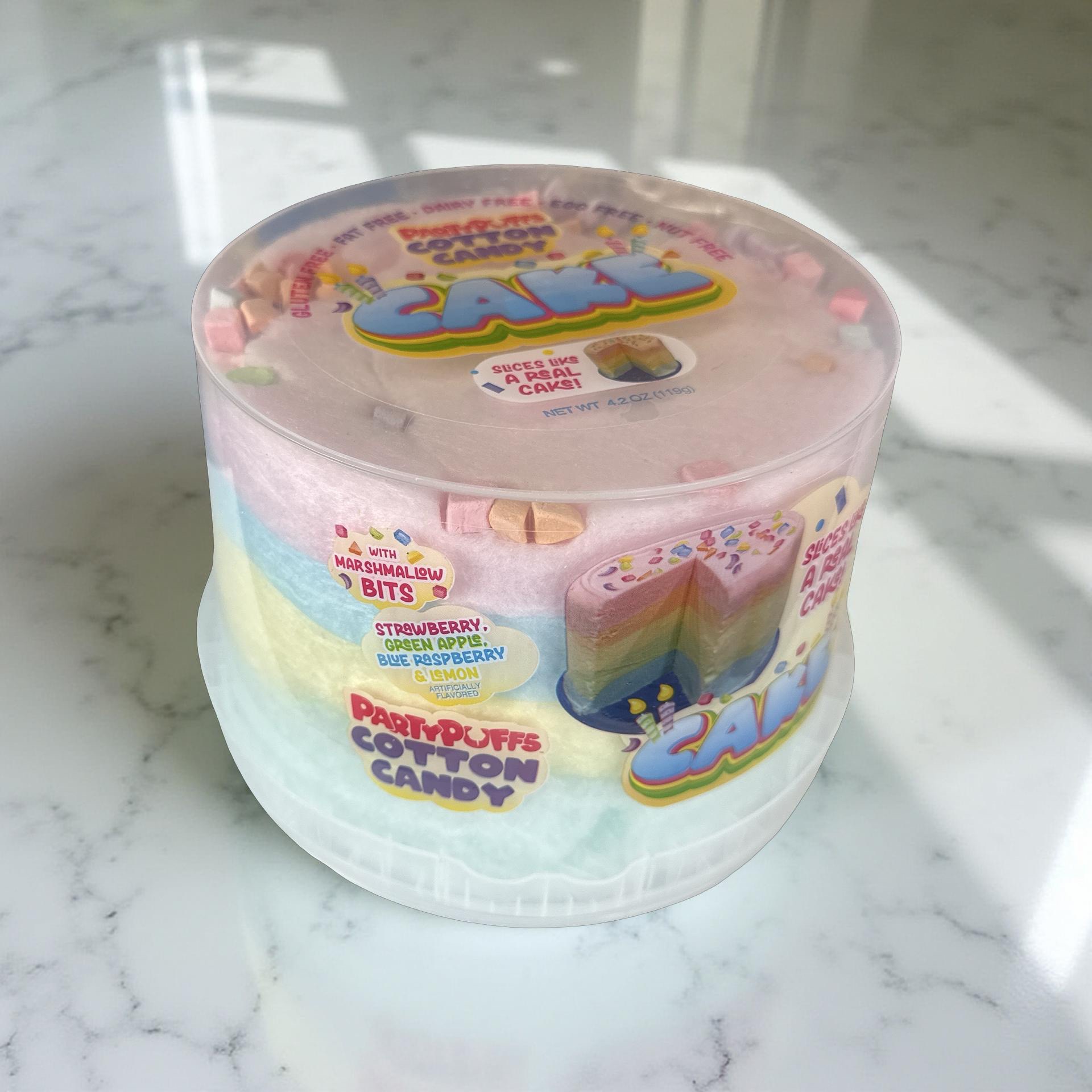 Cotton Candy Cake With Marshmallow Bits, Strawberry, Green Apple, Blue Raspberry and Lemon 5