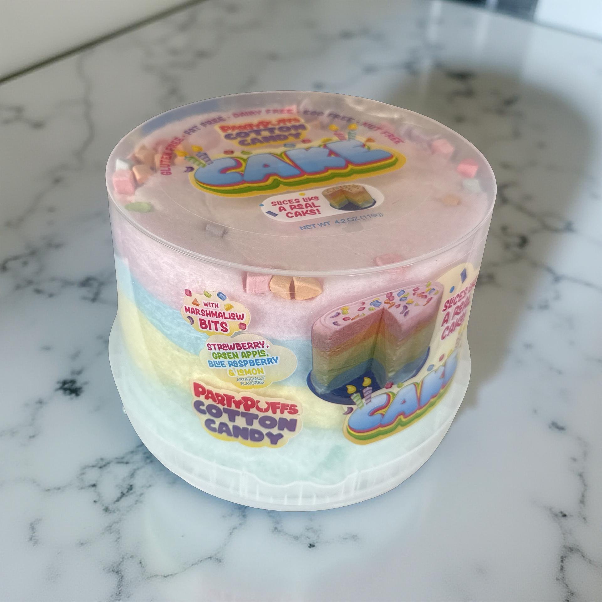 Cotton Candy Cake With Marshmallow Bits, Strawberry, Green Apple, Blue Raspberry and Lemon 6