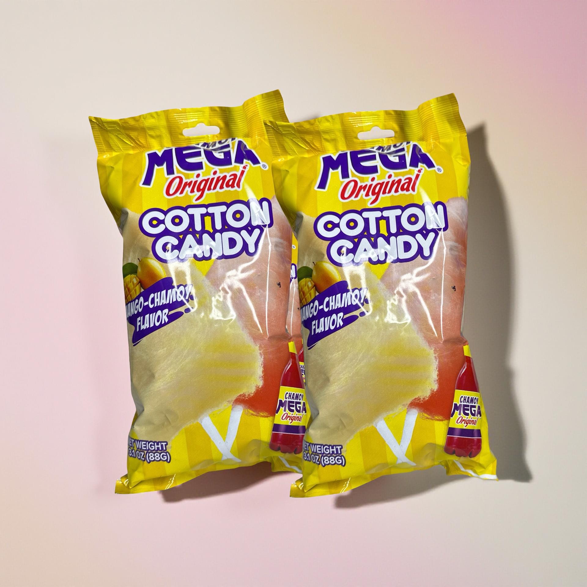 Mango Chamoy Cotton Candy, 2x Full Size 3.1 oz. Bags 5