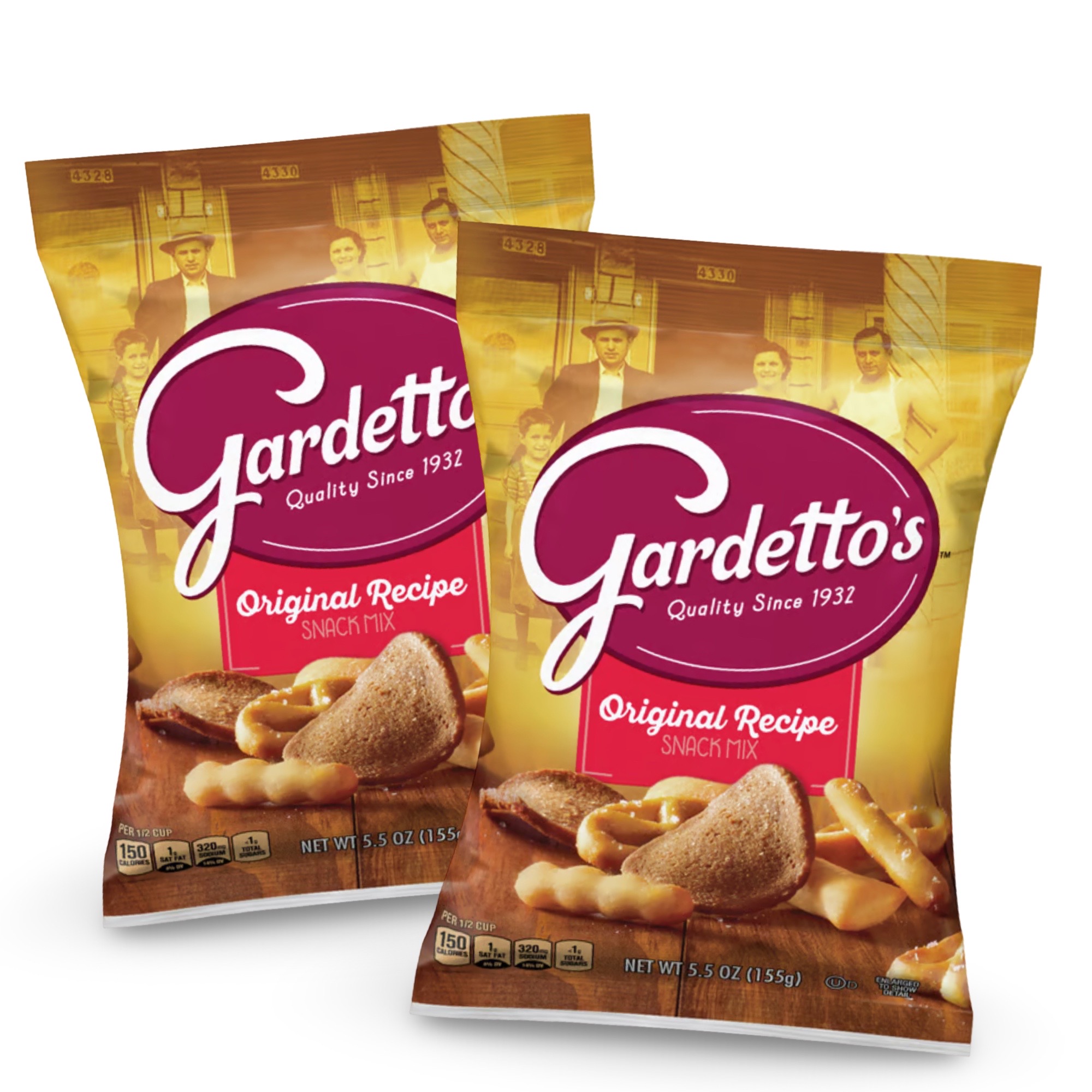 Gardetto's Original Recipe Snack Mix, 5.5 Oz, 2x Bags