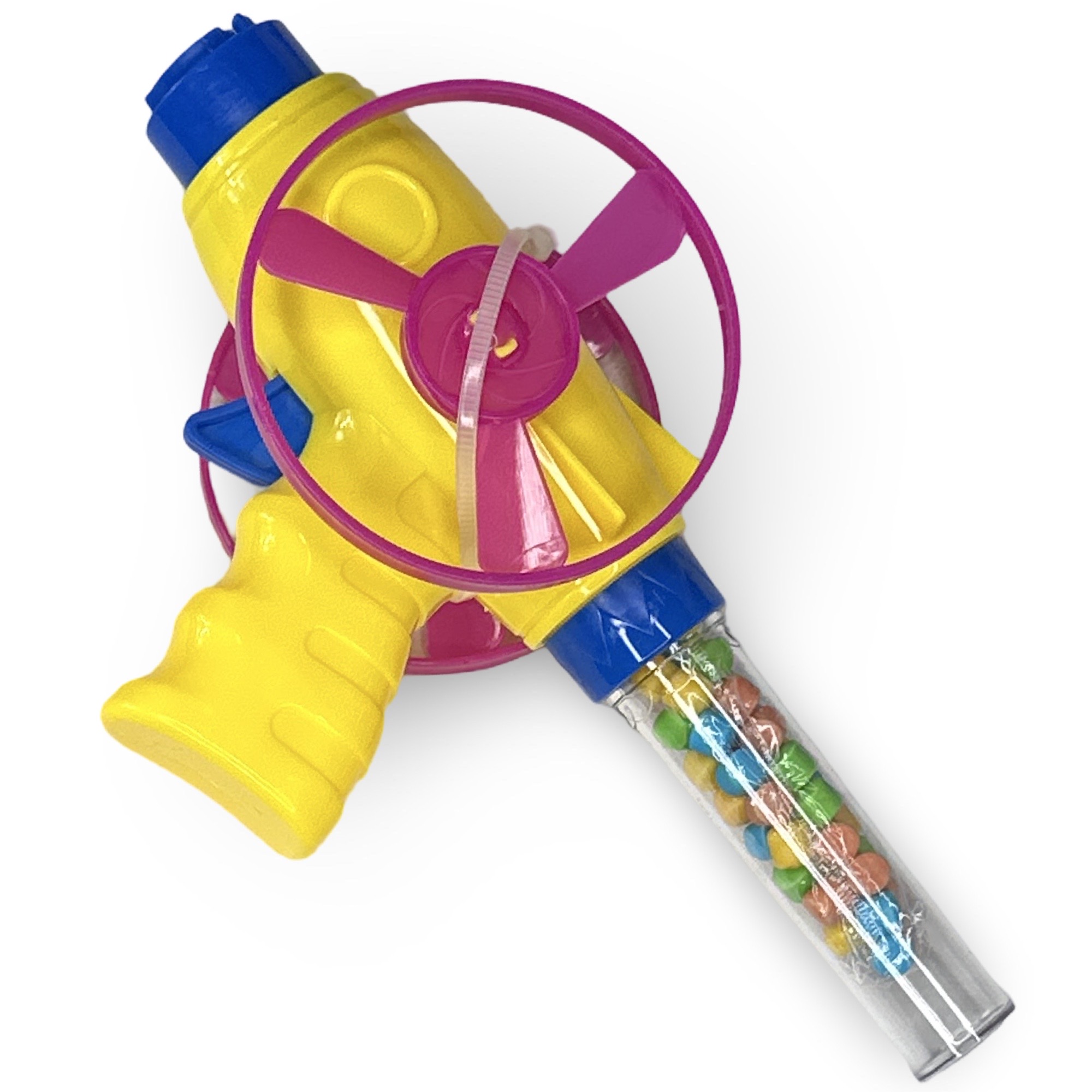 Fun Candy With Built in Toys - Candy Filled Disk Launcher, 2 Pack (Colors vary) 2