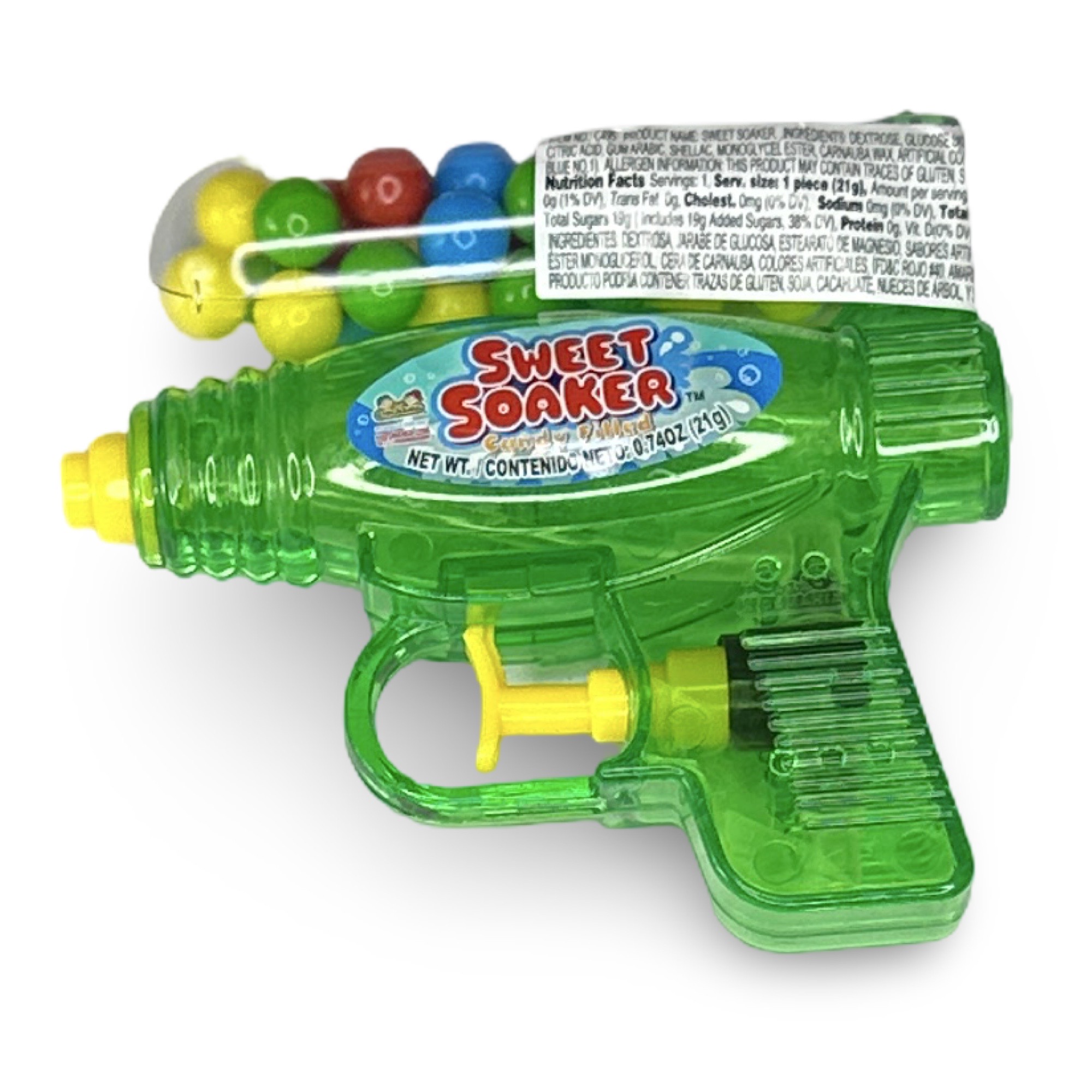 Fun Candy With Built in Toys - Sweet Soaker Squirt-Gun with Sweet Candy (25 pieces), Colors Vary (2 Pack)