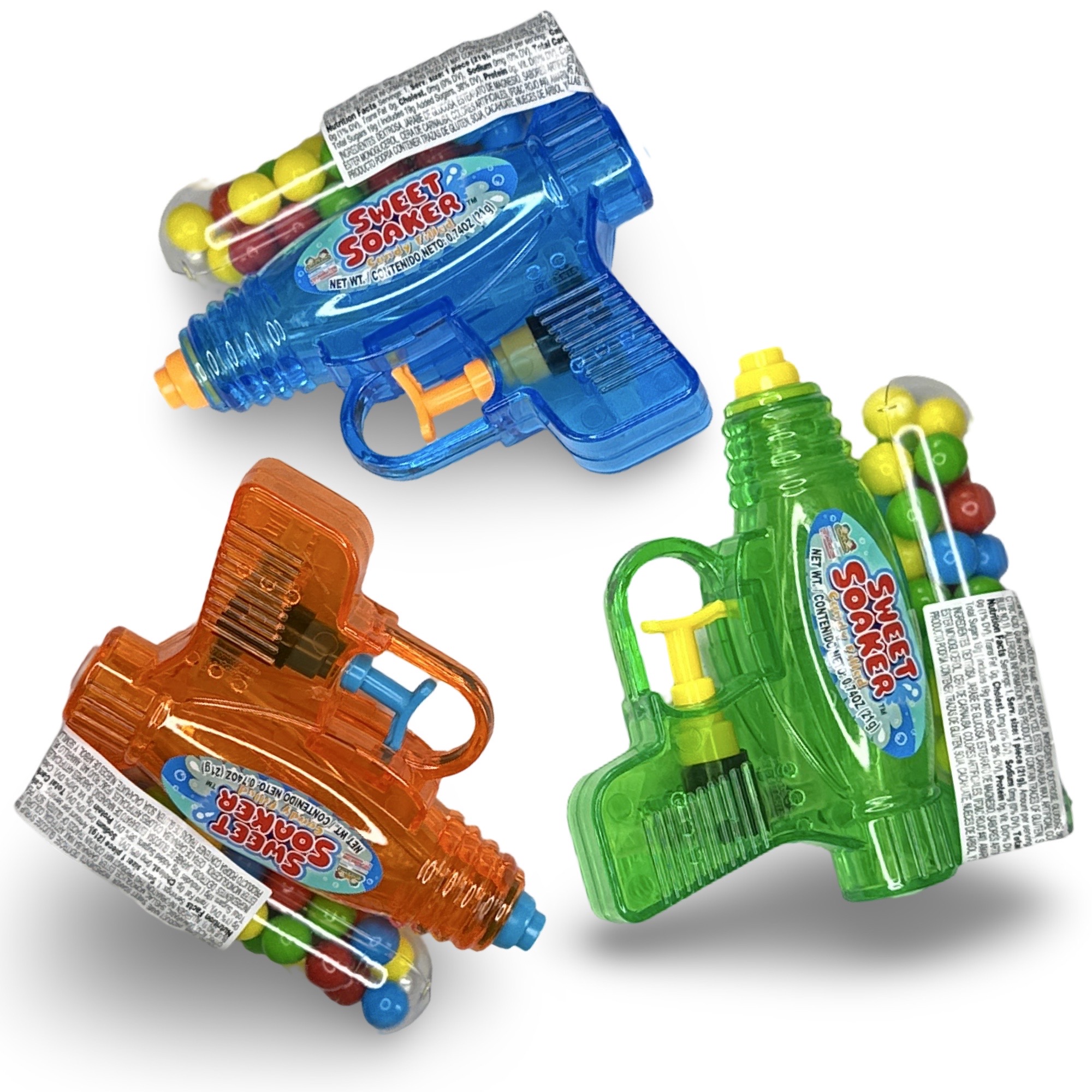 Fun Candy With Built in Toys - Sweet Soaker Squirt-Gun with Sweet Candy (25 pieces), Colors Vary (2 Pack) 4