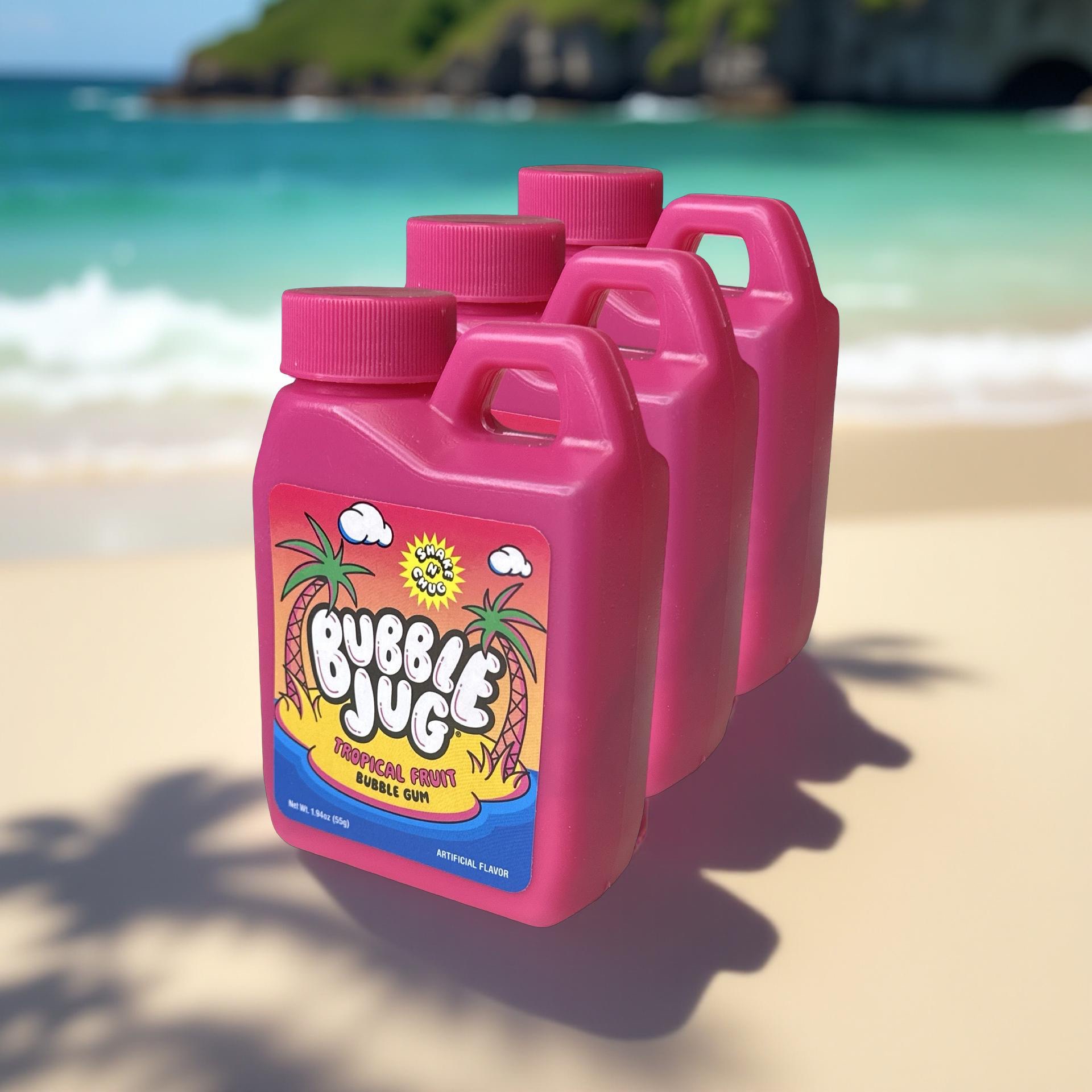 Bubble Jug Nostalgic Bubble Gum Powder Candy, 3 Packs 6