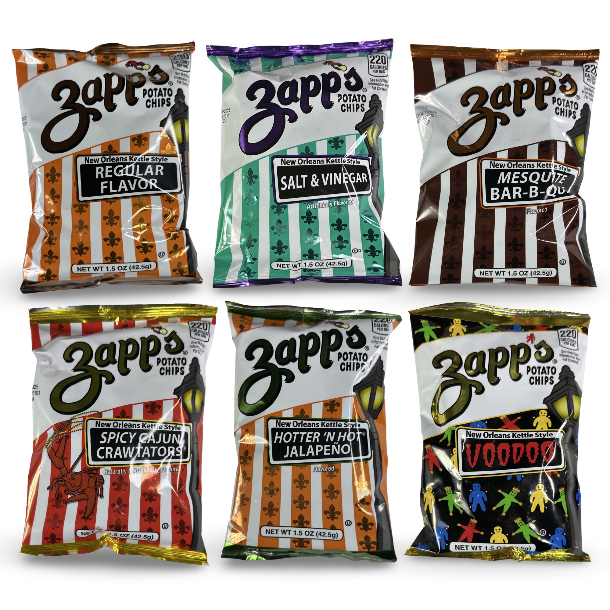 Zapp's Potato Chips Super Variety Pack, 1.5oz | Pack of 24