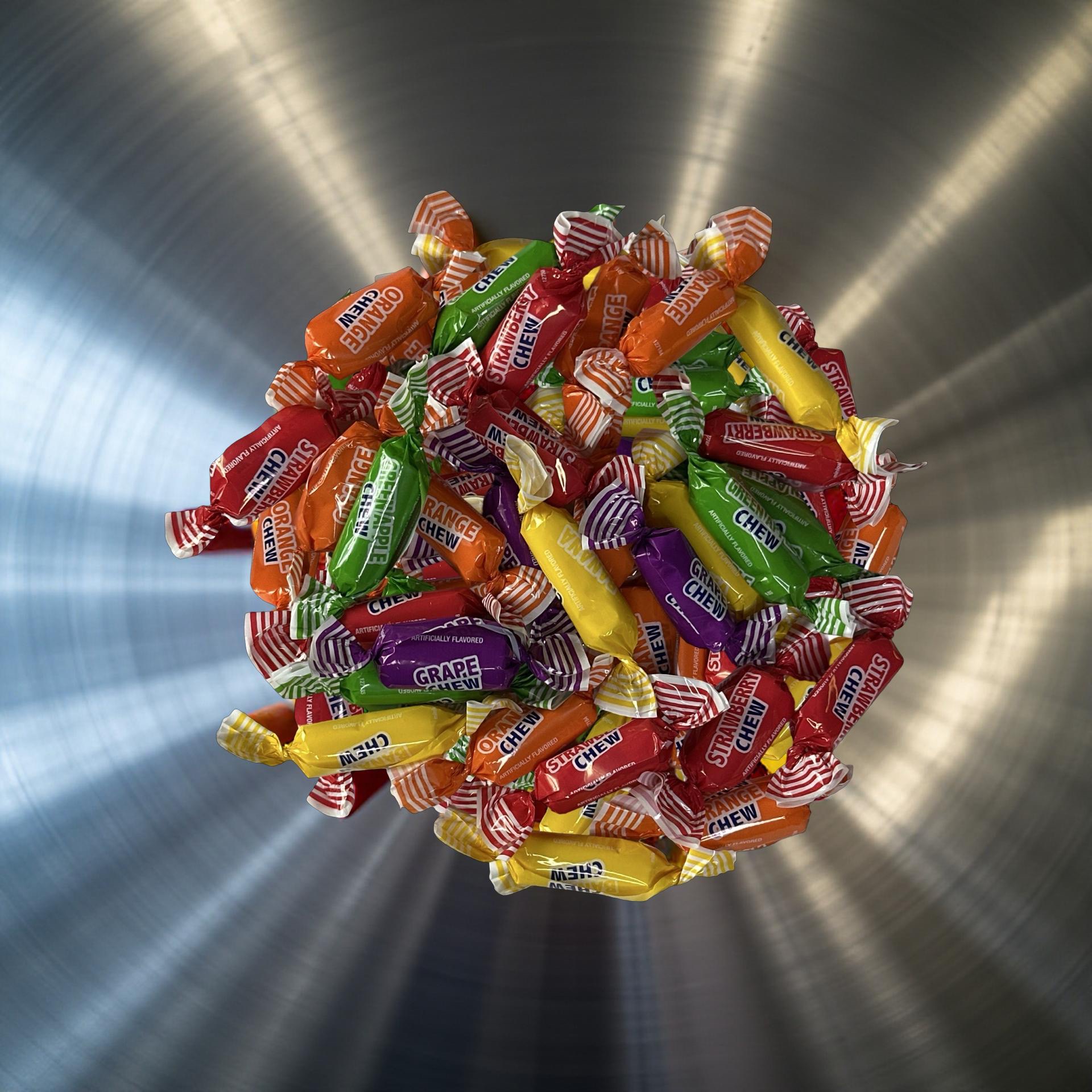 Assorted Colombina Fruit Chews Including Grape, Banana, Orange, Strawberry and Green Apple, 2 lbs. 2