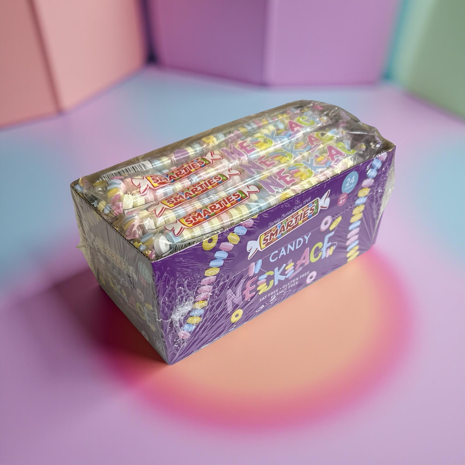 Smarties Candy Necklaces Individually Wrapped, Fruit Flavored Bulk Candy on Stretch String, 24 Count 4