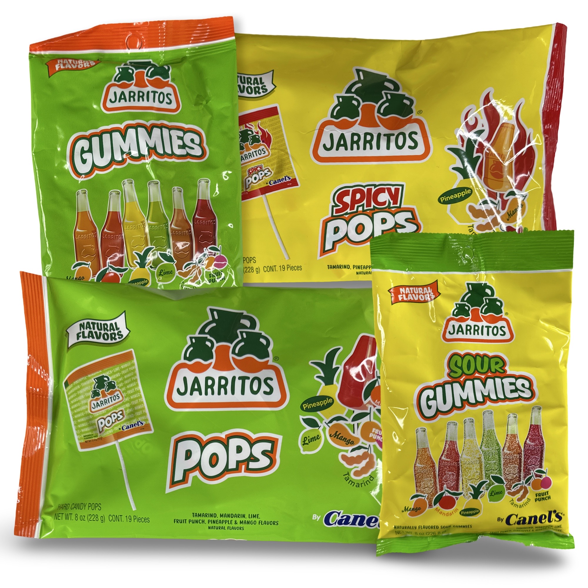 Jarritos Ultimate Candy Variety Featuring Large 8 0z. Sour & Regular Gummies and Spicy and Regular Lolllipops 5