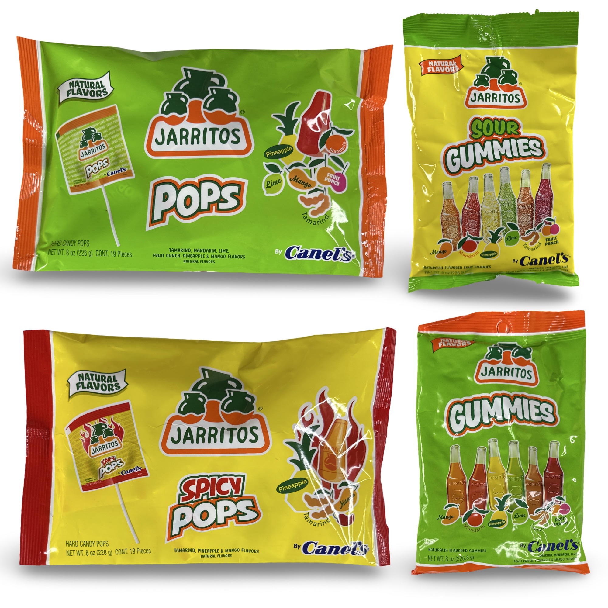 Jarritos Ultimate Candy Variety Featuring Large 8 0z. Sour & Regular Gummies and Spicy and Regular Lolllipops 2