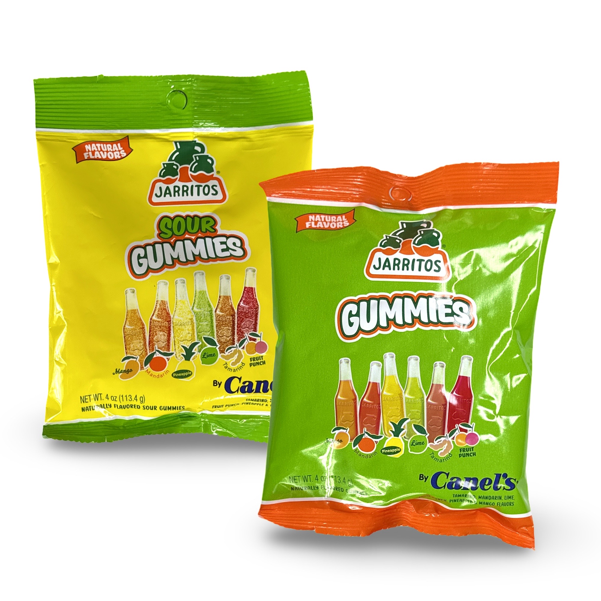 Jarritos Gummies 2-Pack - Regular and Sour Gummies, 4 Oz. 4