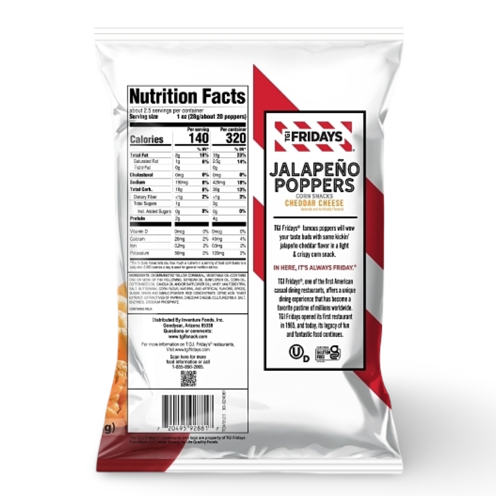 TGI Fridays Jalapeno Popper Sticks 2.25 Oz, 6 Bags 2