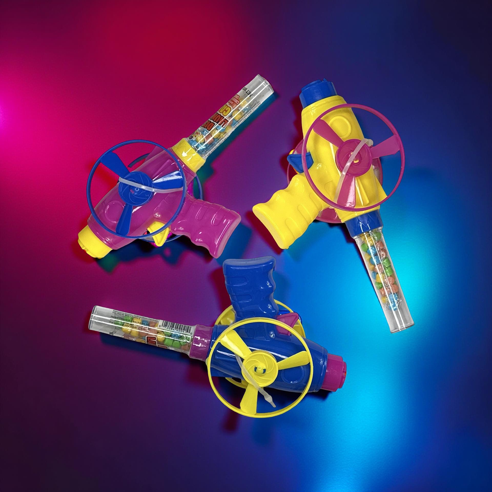 Fun Candy With Built in Toys - Candy Filled Disk Launcher, 2 Pack (Colors vary) 7