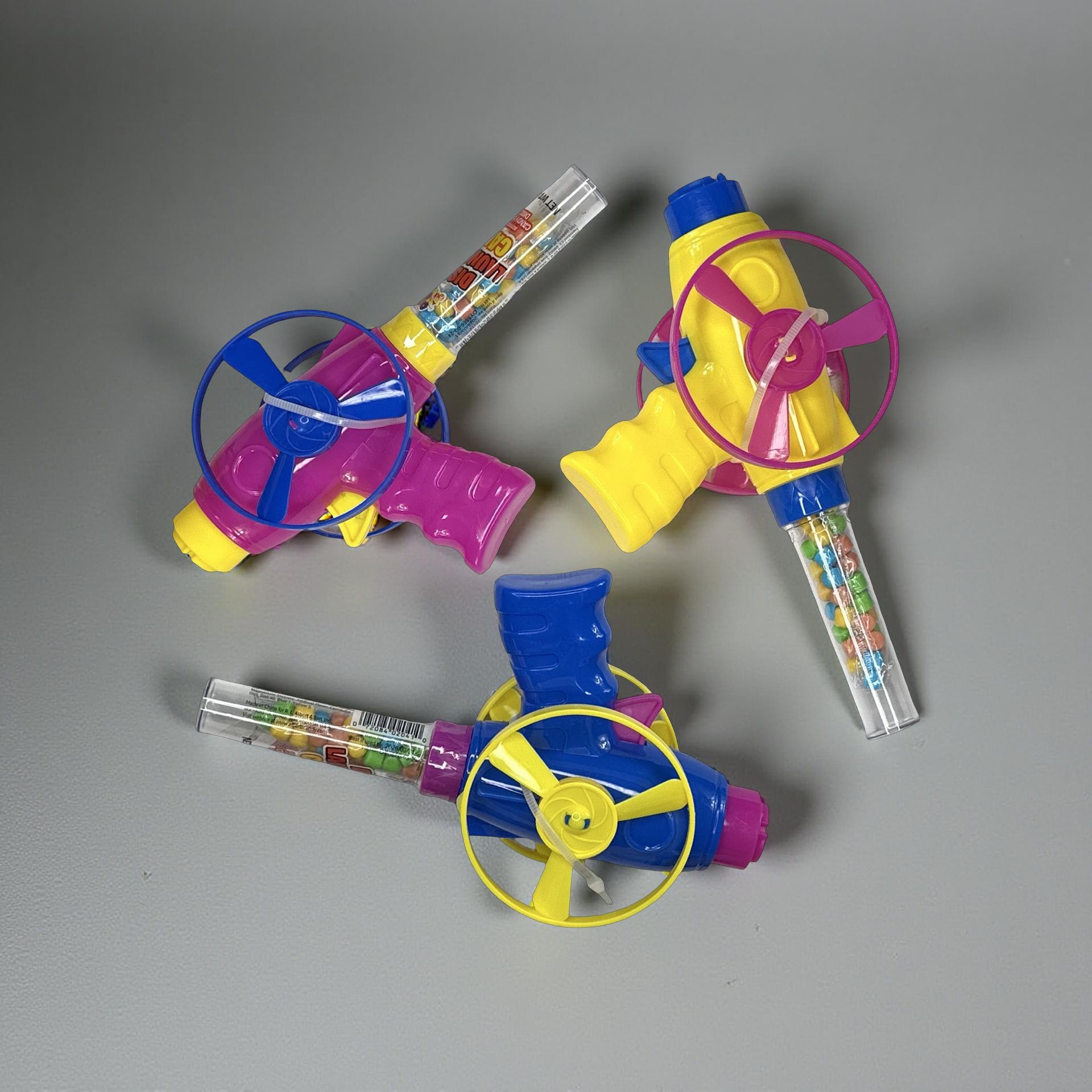 Fun Candy With Built in Toys - Candy Filled Disk Launcher, 2 Pack (Colors vary) 6