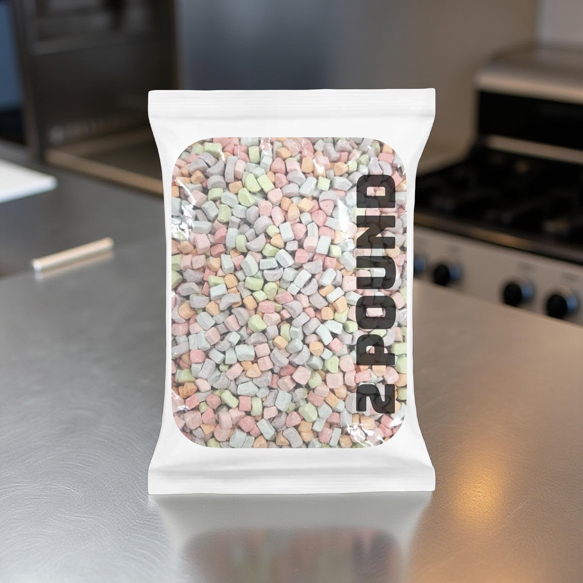 Dehydrated Rainbow Mashmallows Bulk Value Pack 2 Pound Sealed Bag 2