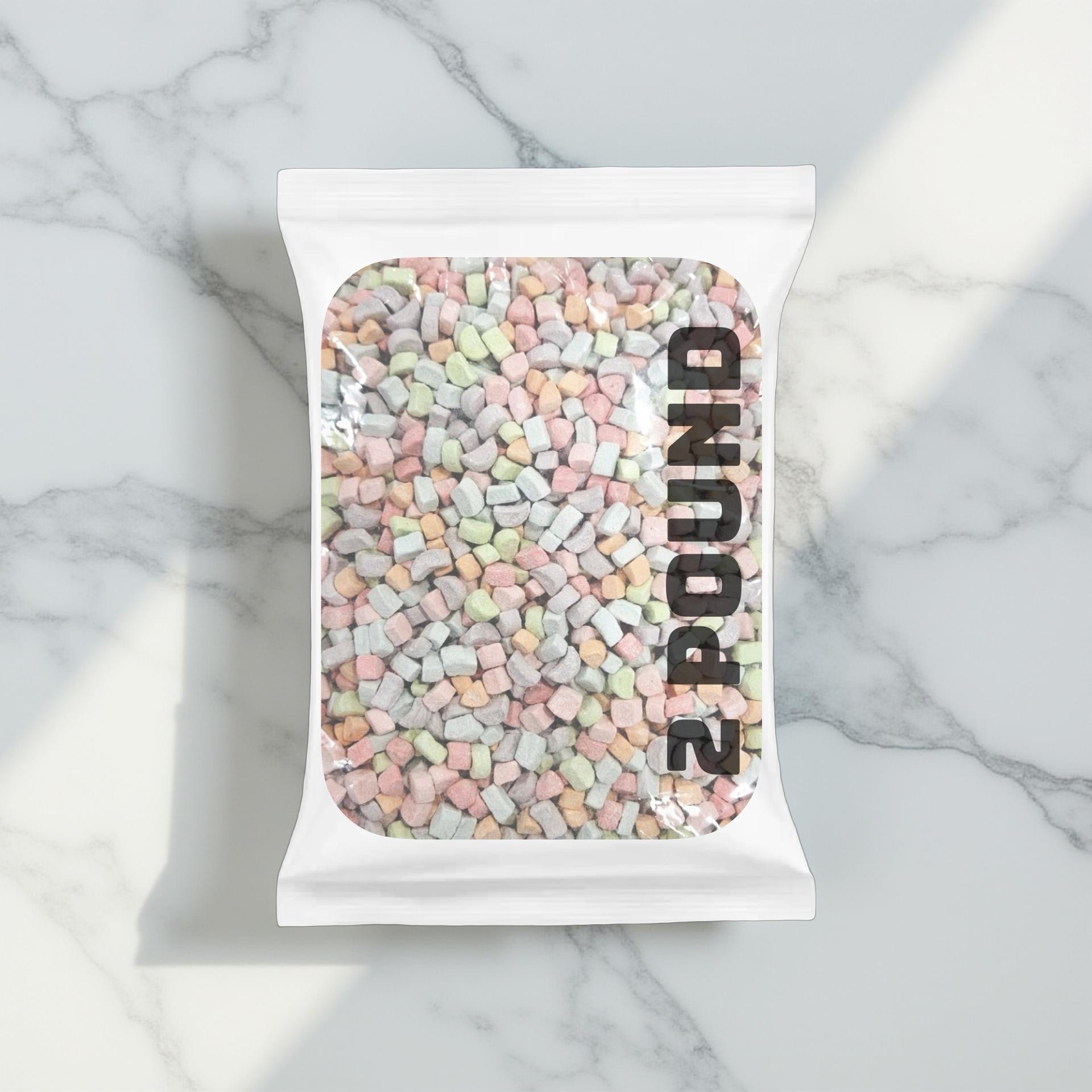 Dehydrated Rainbow Mashmallows Bulk Value Pack 2 Pound Sealed Bag 5