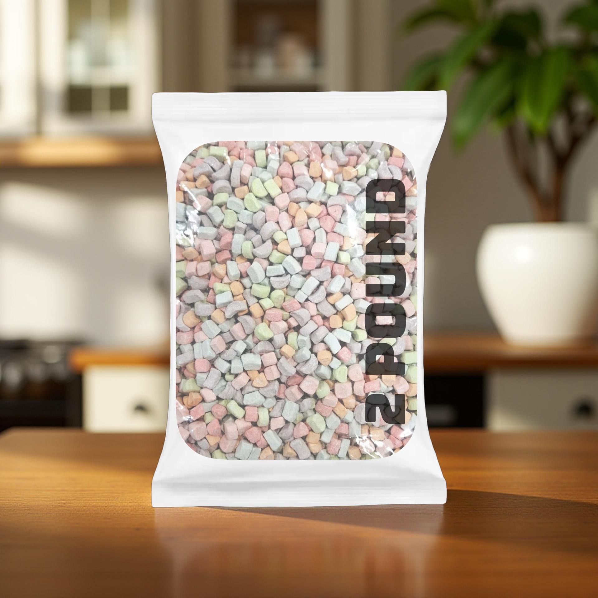 Dehydrated Rainbow Mashmallows Bulk Value Pack 2 Pound Sealed Bag 4