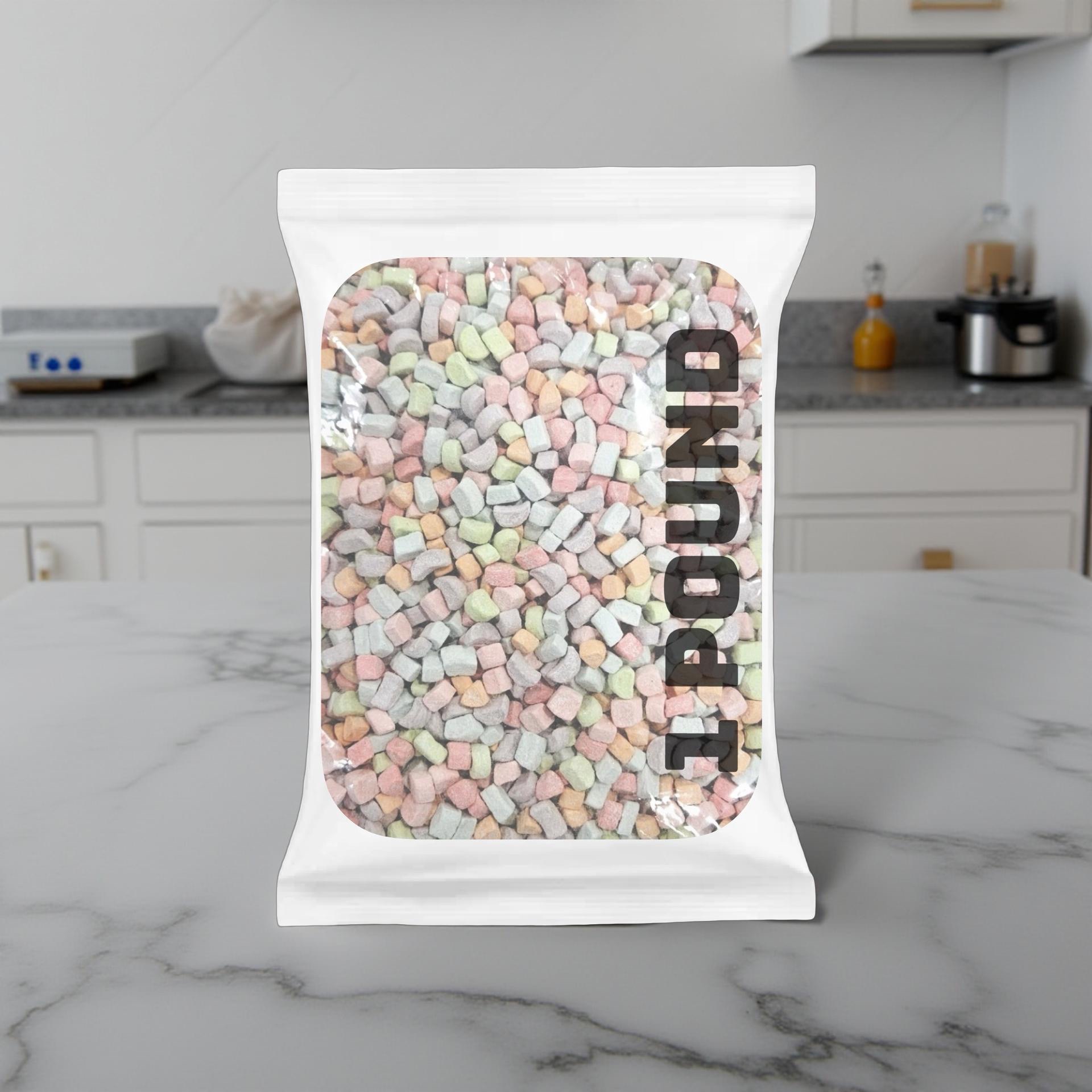 Dehydrated Rainbow Mashmallows Bulk 1 lb. Sealed Bag 2