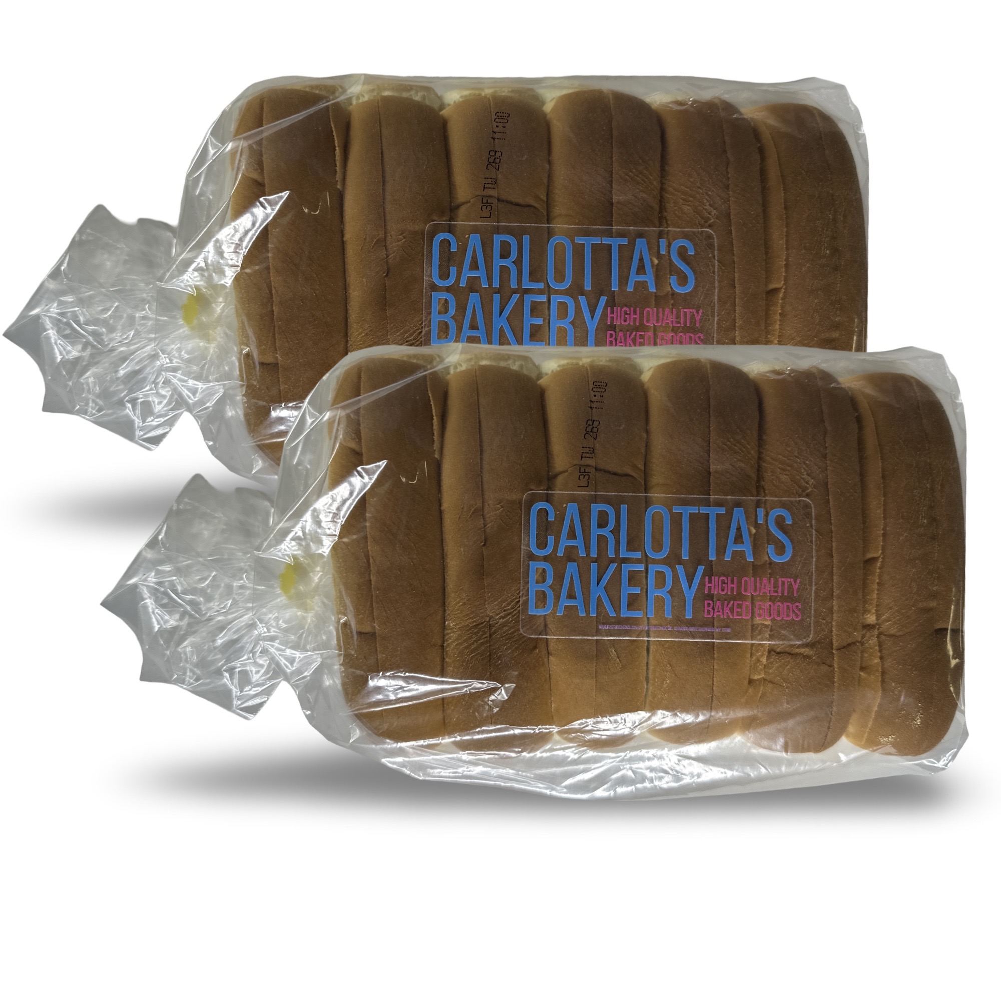 Carlotta's Bakery Lobster Rolls, Split Top Buns, New England Style Rolls (2 Pack (12 Buns))