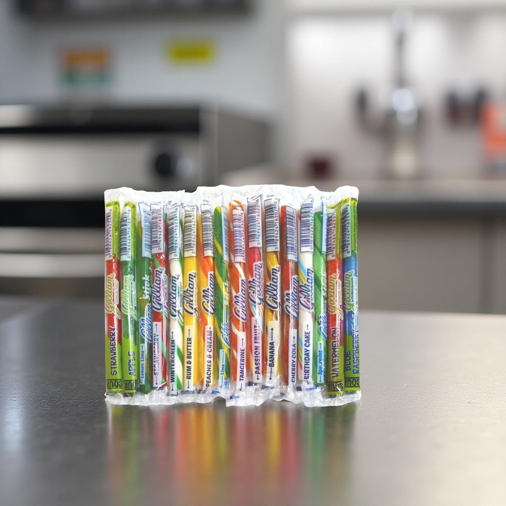 Gilliam Old Fashioned Candy Sticks, 16 Unique Flavor Variety Pack 4