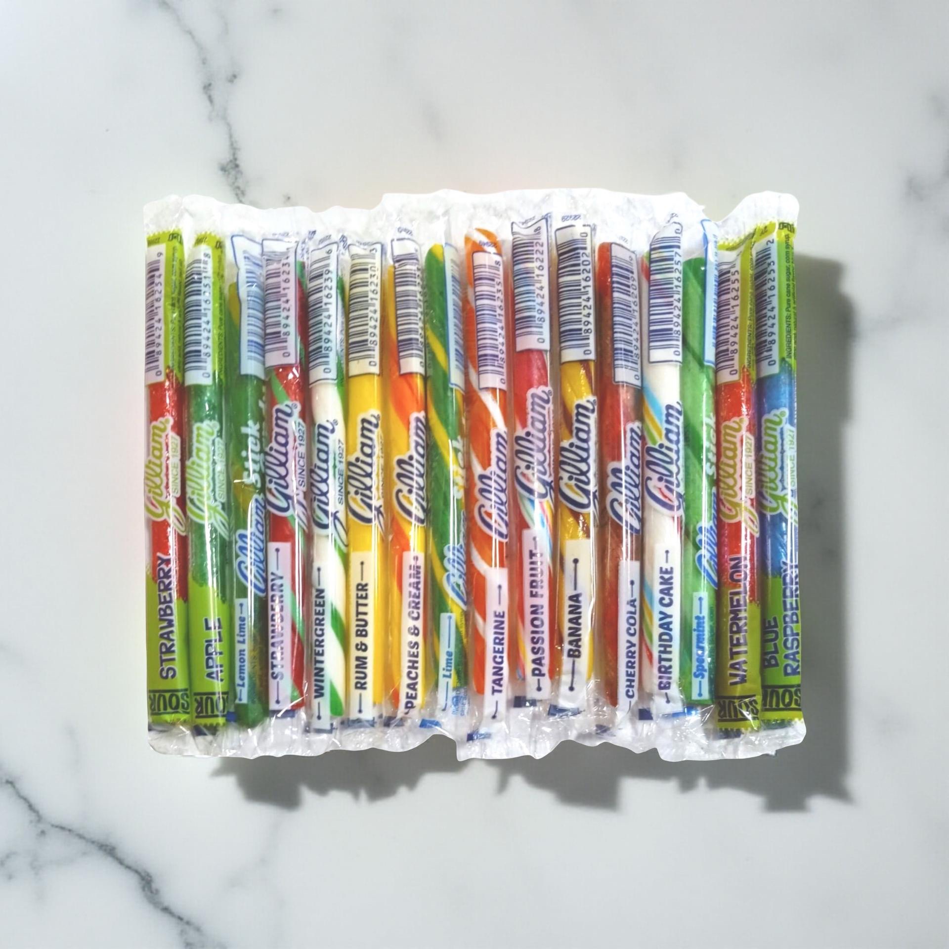 Gilliam Old Fashioned Candy Sticks, 16 Unique Flavor Variety Pack 5