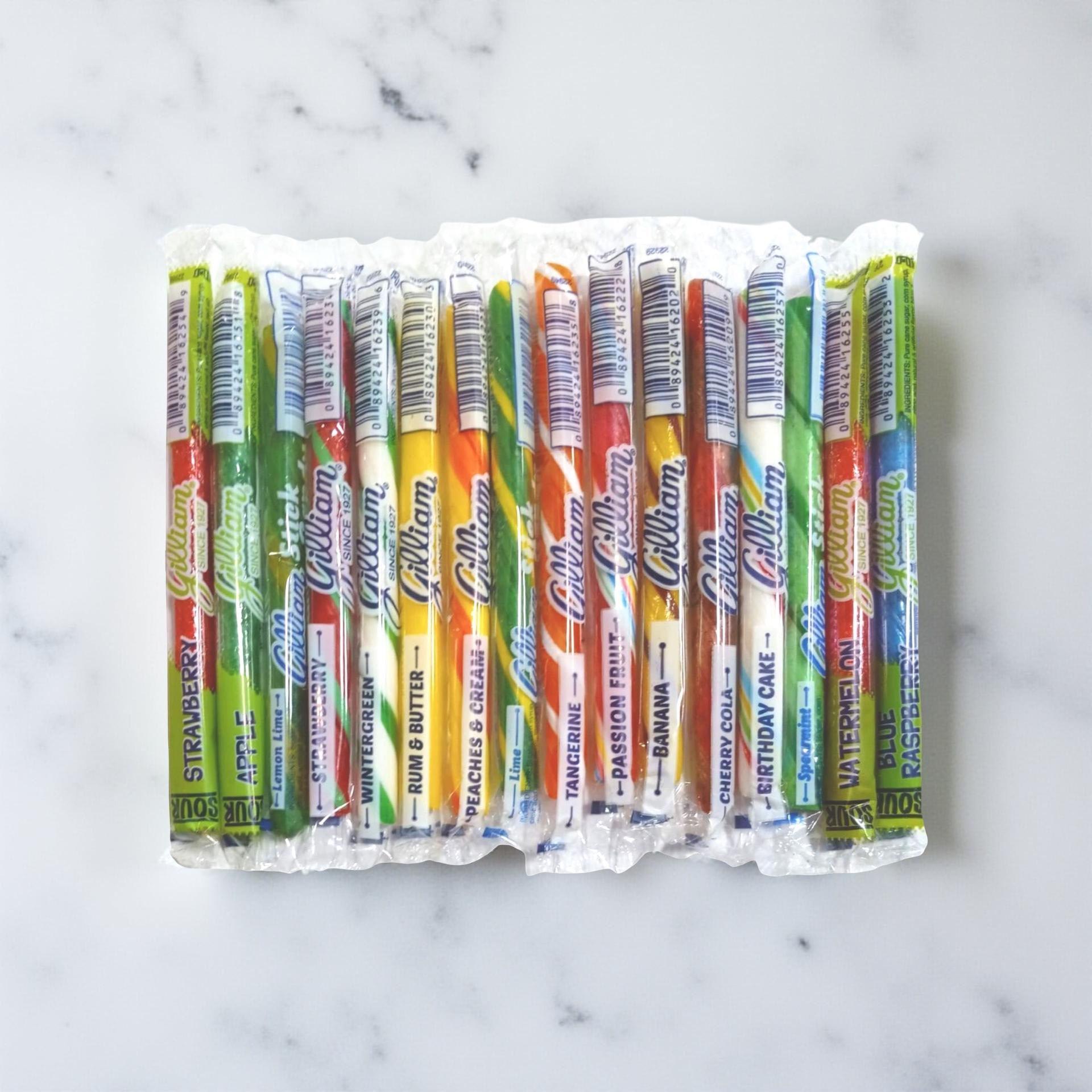 Gilliam Old Fashioned Candy Sticks, 16 Unique Flavor Variety Pack 6