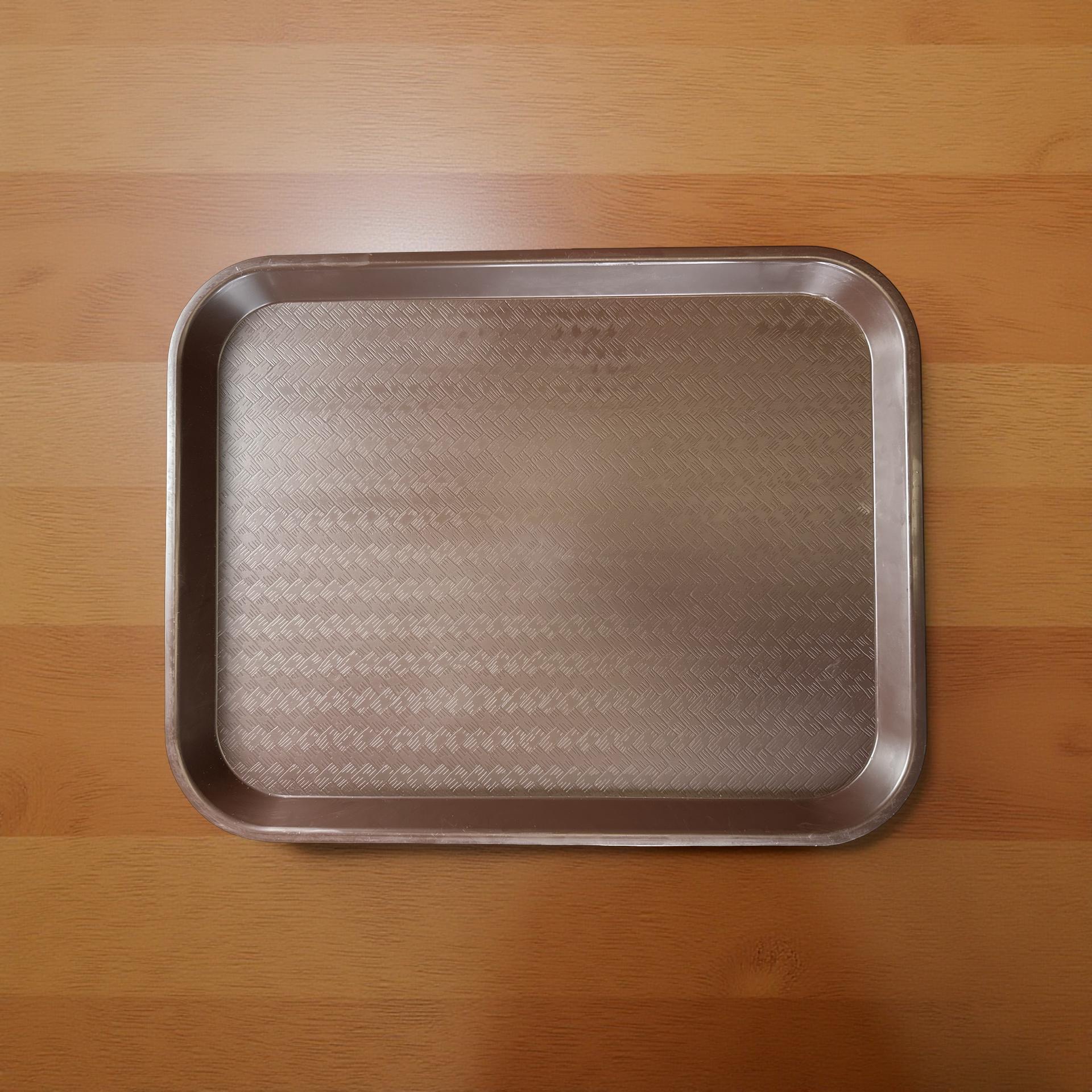 School Cafeteria Tray, Brown, Full Size High Quality, 18 x 14 3