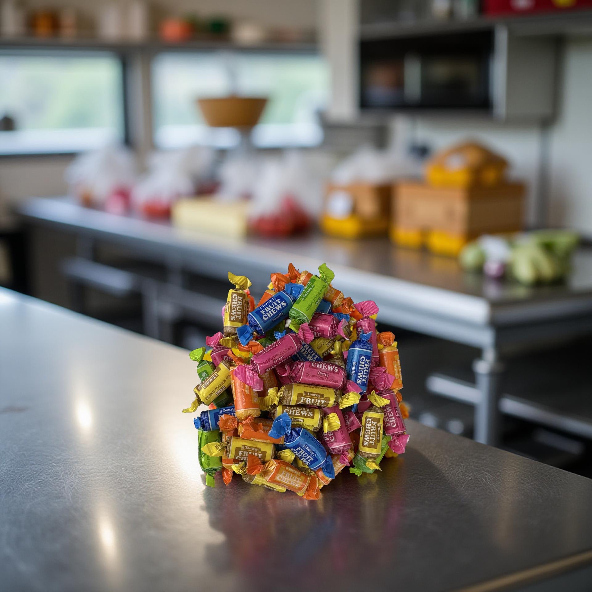 Assorted Tootsie Fruit Chews Including Cherry, Orange, Lime, Vanilla and Lemon, 1 lb. 5