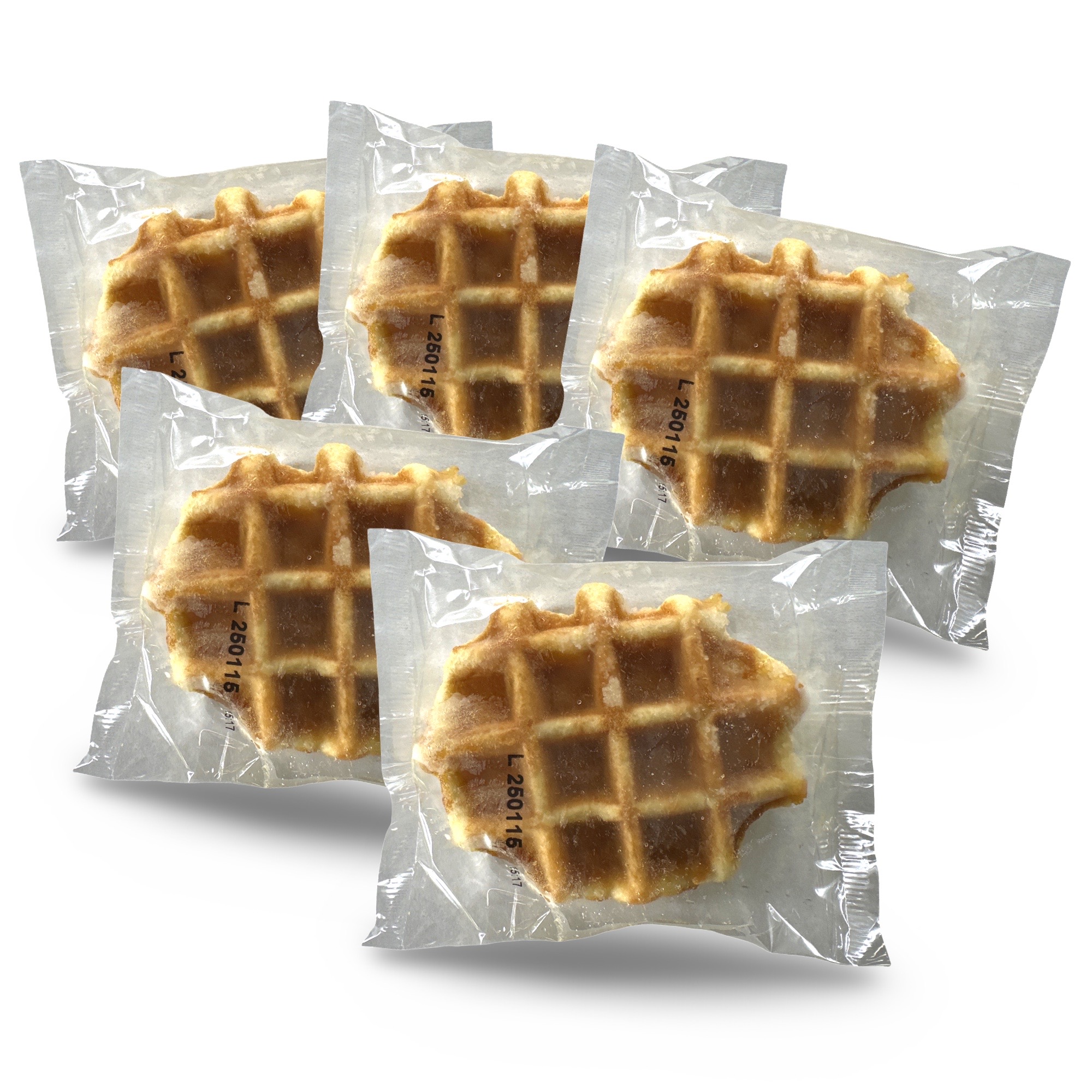 Carlotta's Authentic Imported Belgian Pearl Sugar Waffles, Individually Wrapped | Imported from Belgium, 1.94 Oz, 5x Pack 5
