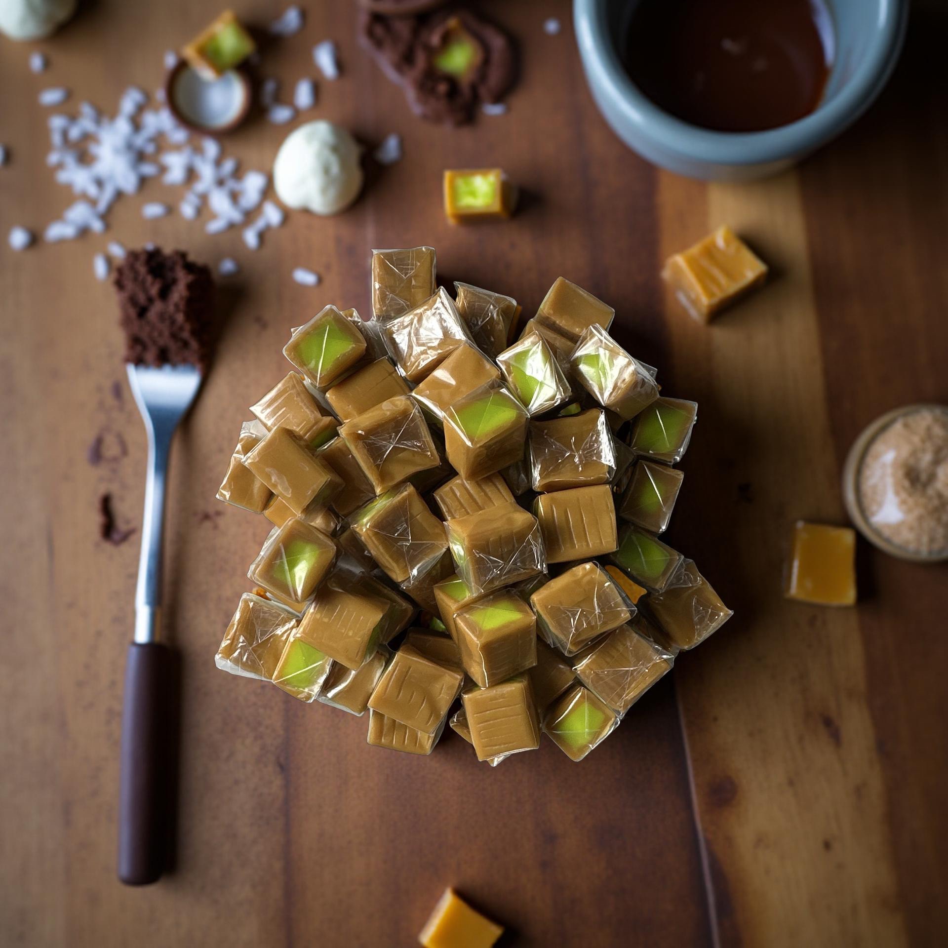 Nostalgic Limited Batch Apple Milk Caramel Candy Squares, 1 Lb. 5