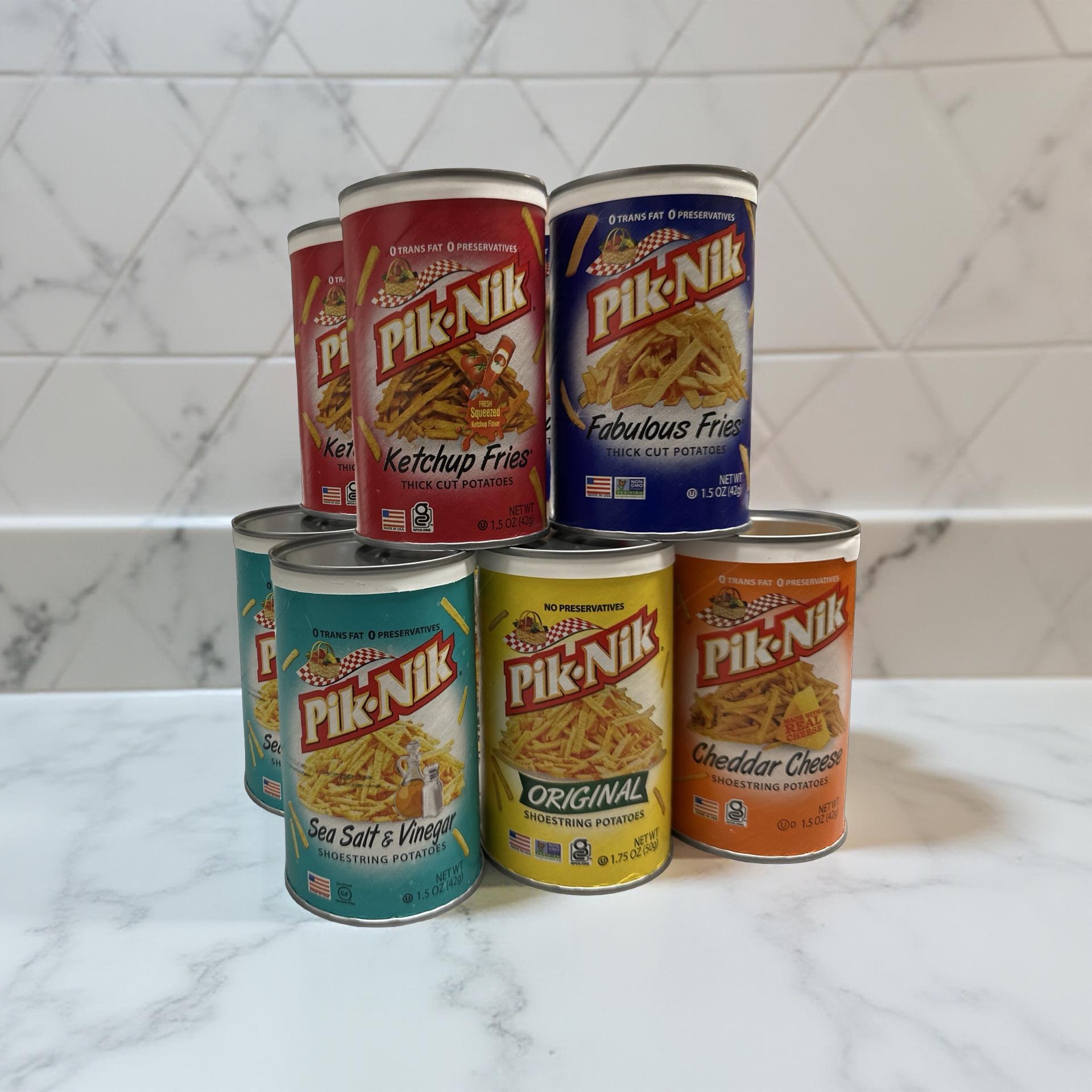 Pik Nik Nostalgic Shoestring Potato Sticks, Ketchup, 10 Total 6