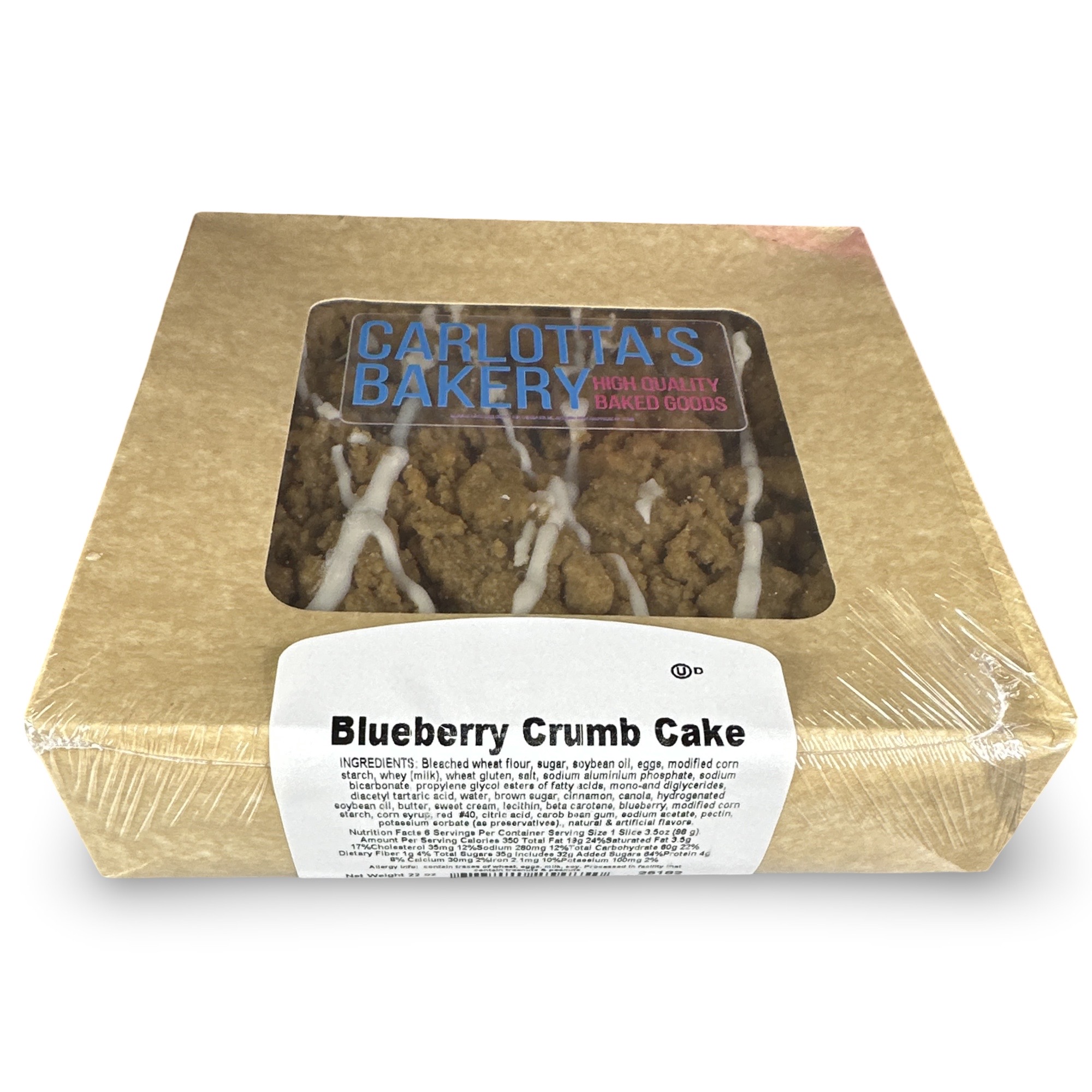 Carlotta's Bakery Authentic New York Crumb Coffee Cakes (22 Oz, Blueberry) 2