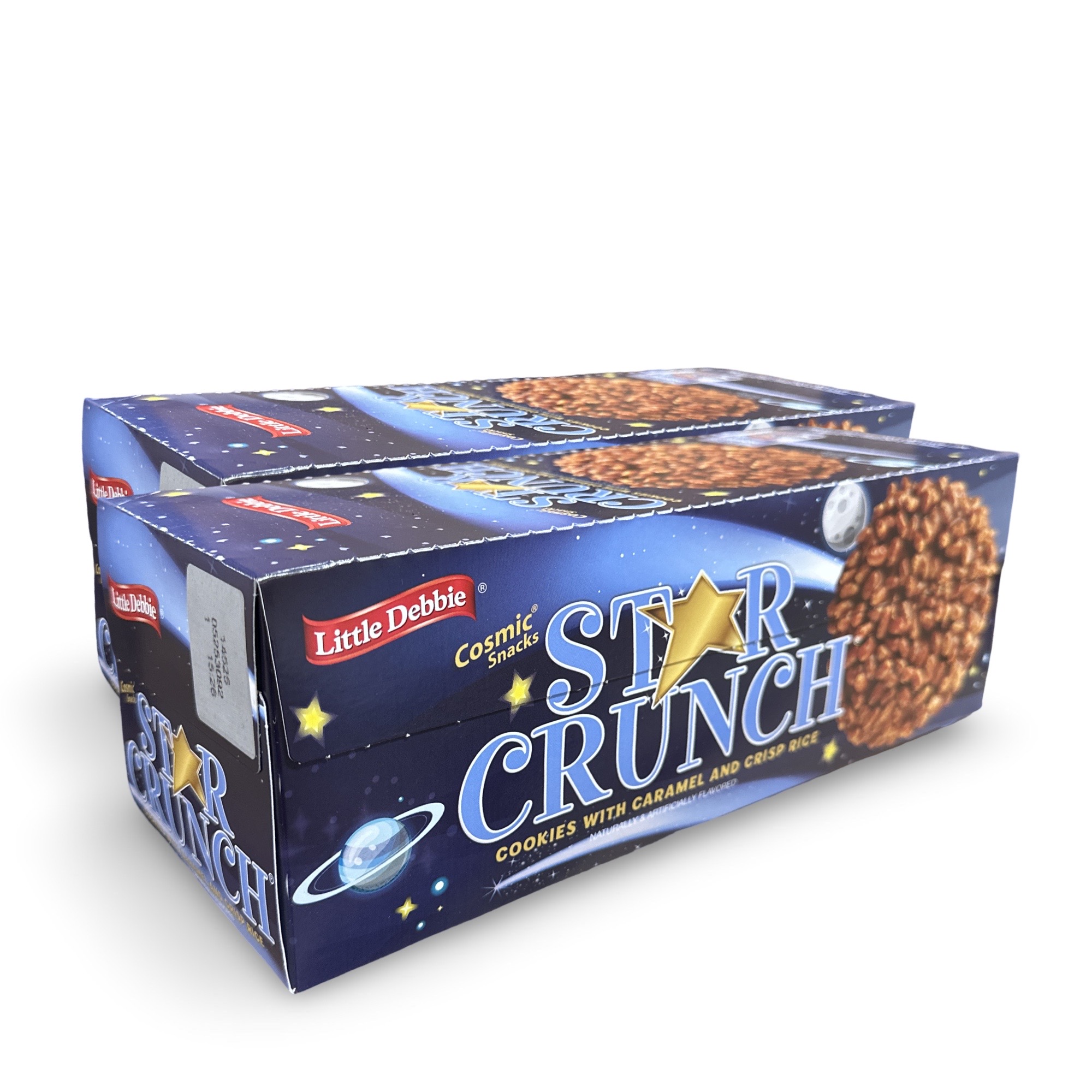 Star Crunch Fudge Coated Cookies with Caramel & Crisp Rice Value Pack | Mega Sized 3 Oz Each || 24 Count