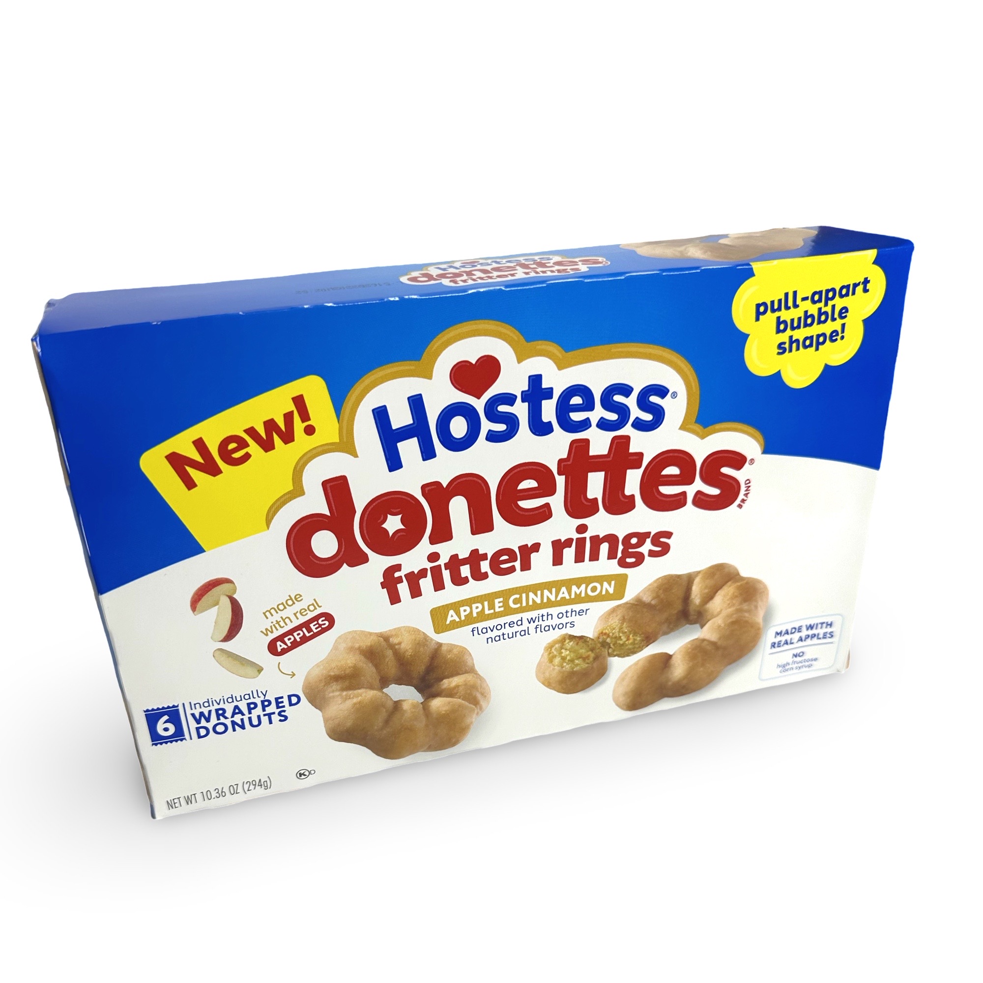 Hostess Apple Fritter Ring Pullapart Donuts Snack Cakes, 2 Boxes 2