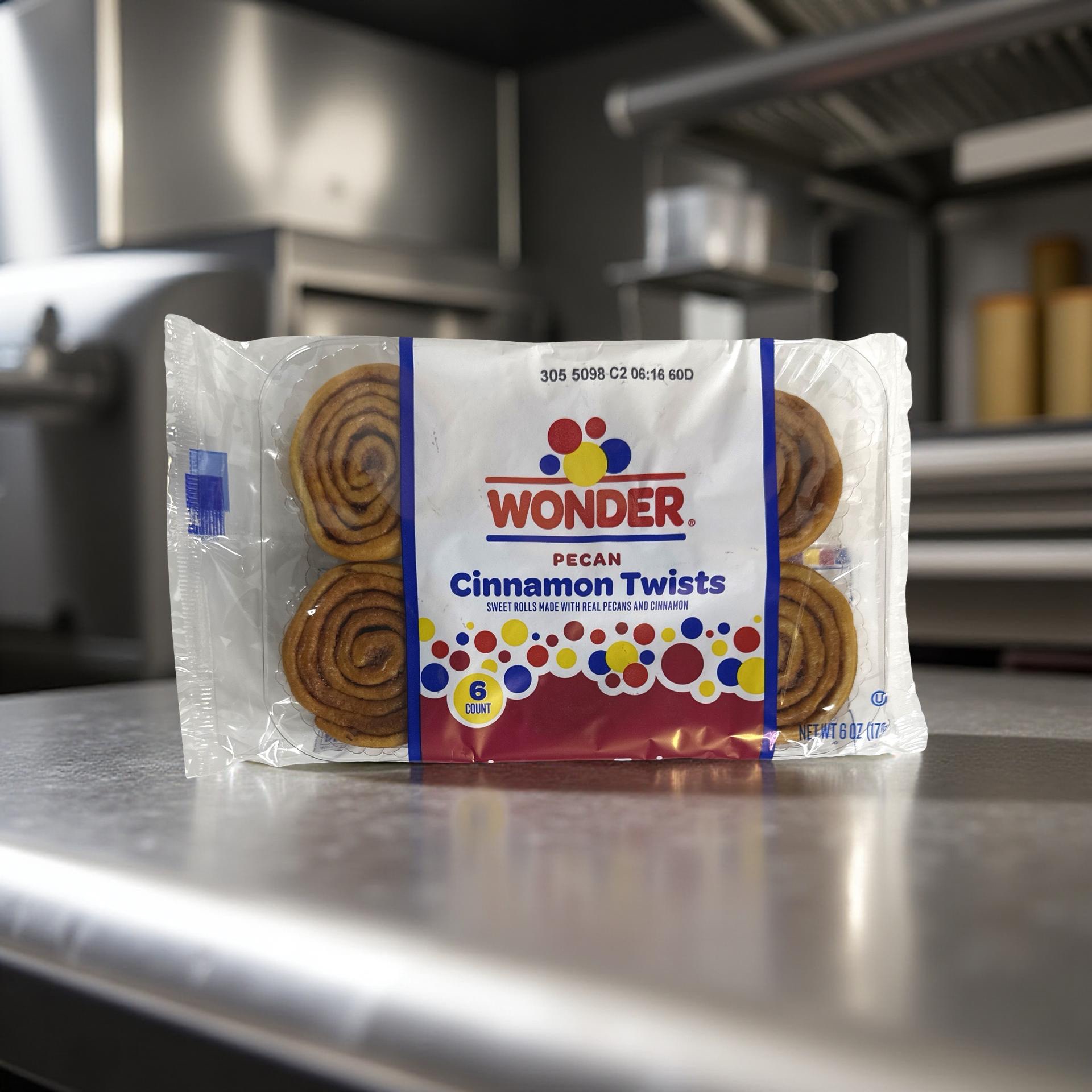 Wonder Pecan Spins Cinnamon Sweet Rolls, 6 Pieces, 4 Sleeves | 24 Total 5