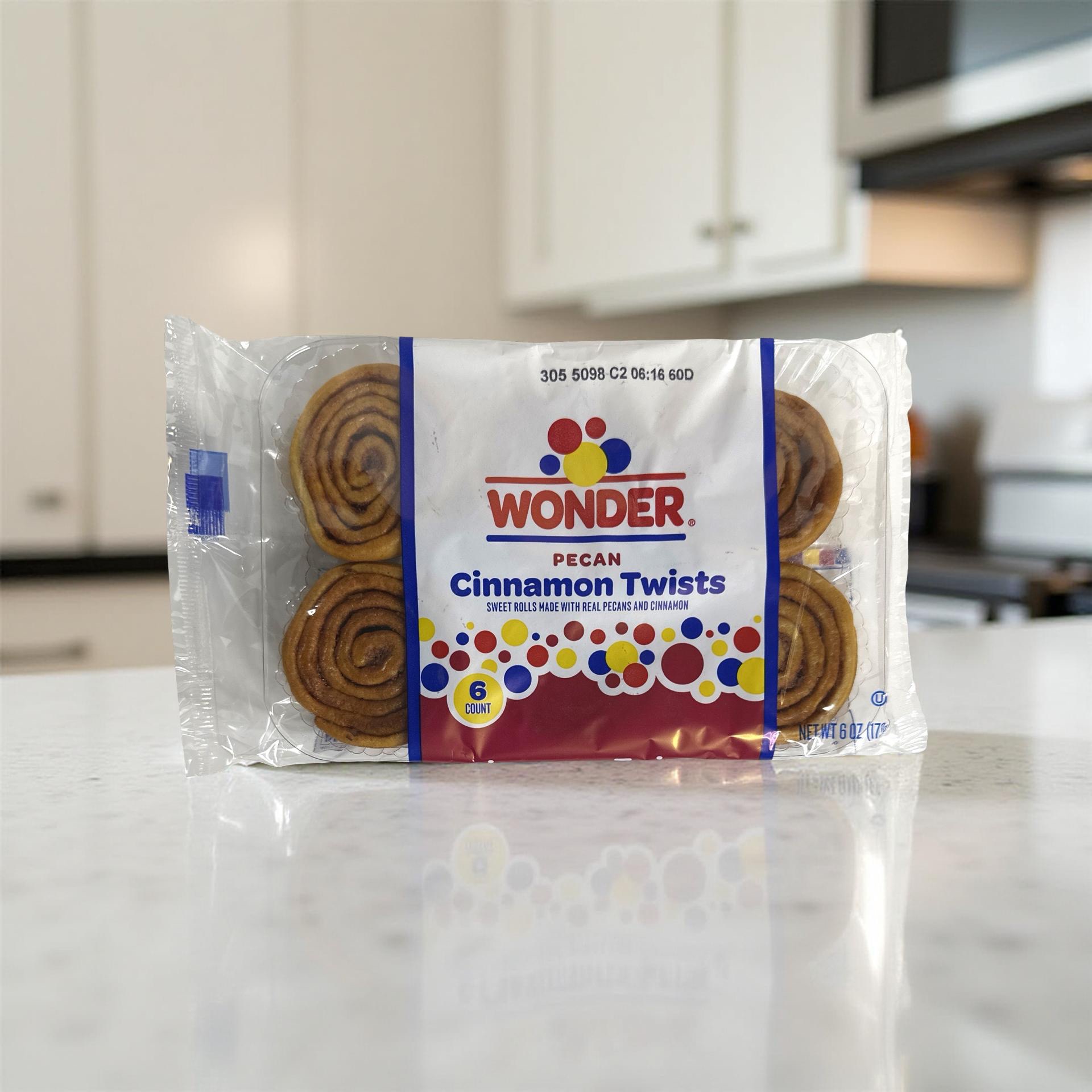 Wonder Pecan Spins Cinnamon Sweet Rolls, 6 Pieces, 4 Sleeves | 24 Total 6